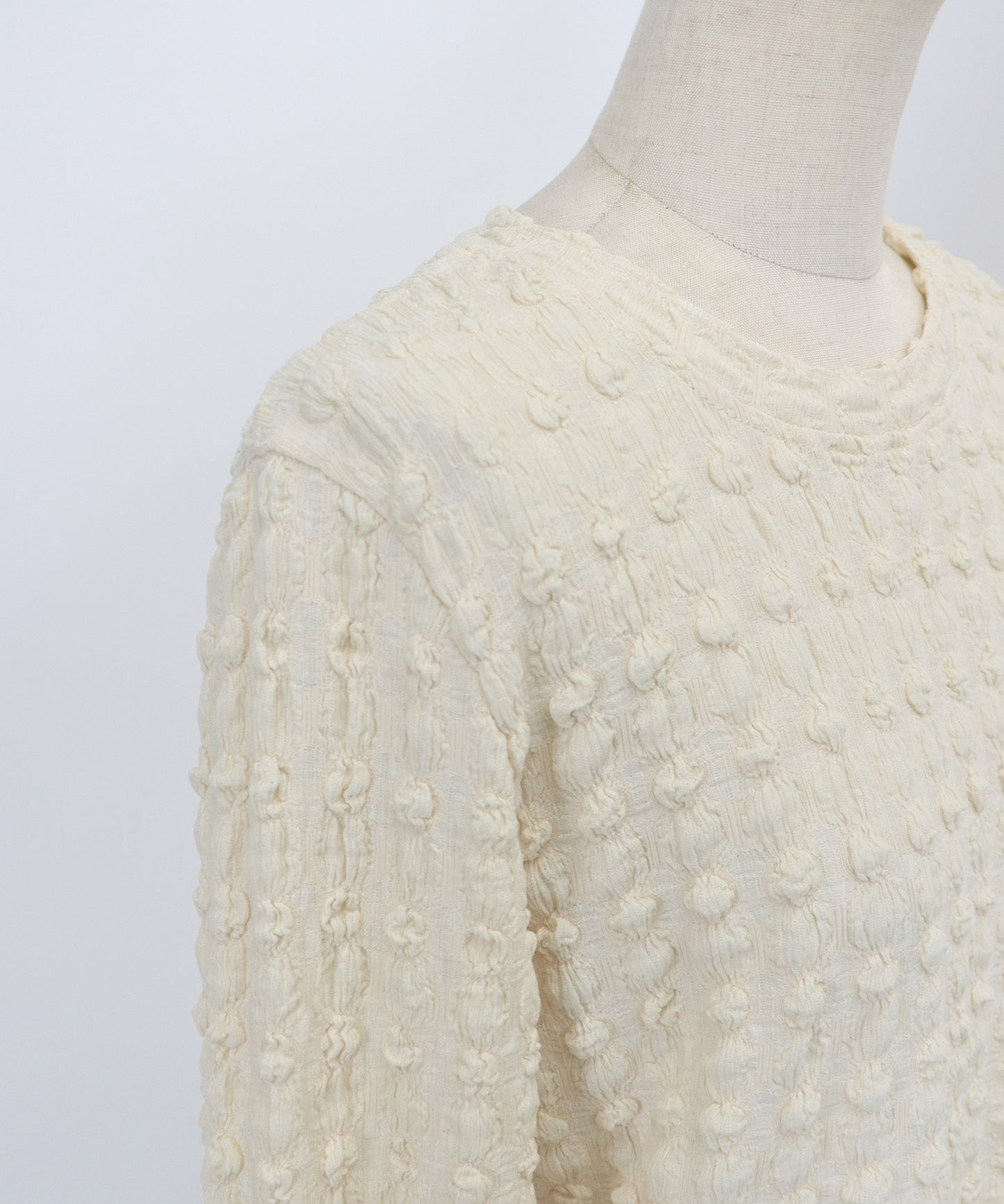 【TIME SALE】ポコポコジャガードカットソー