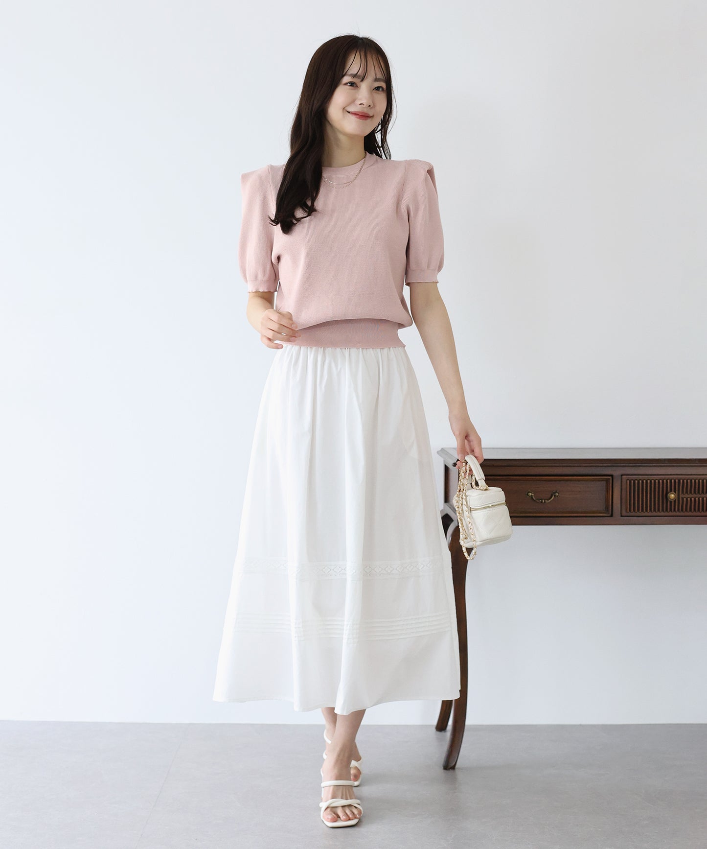 【SALE】タックスリーブサマーニット