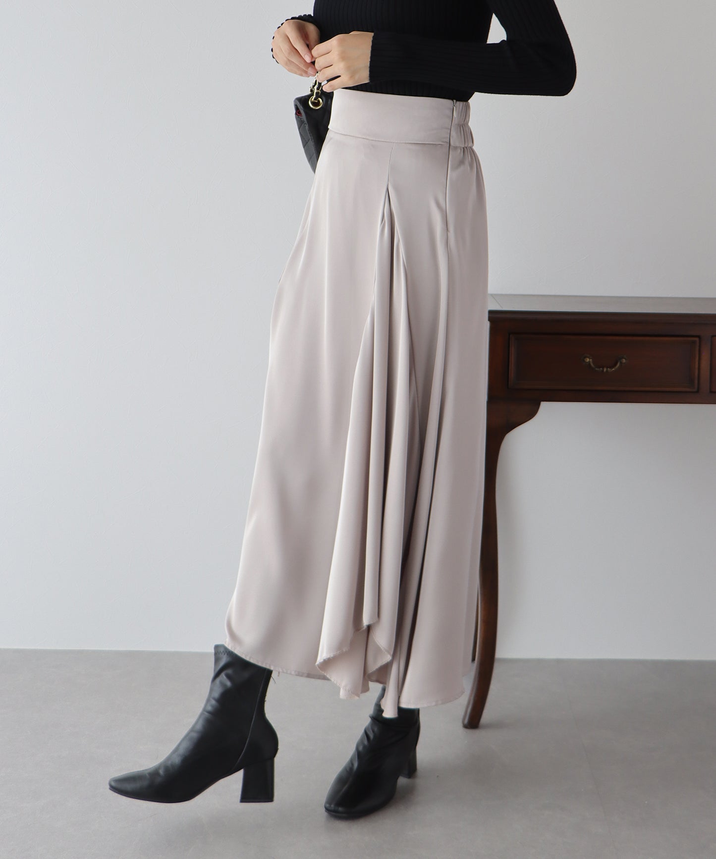 【TIME SALE】サテンラッフルスカート