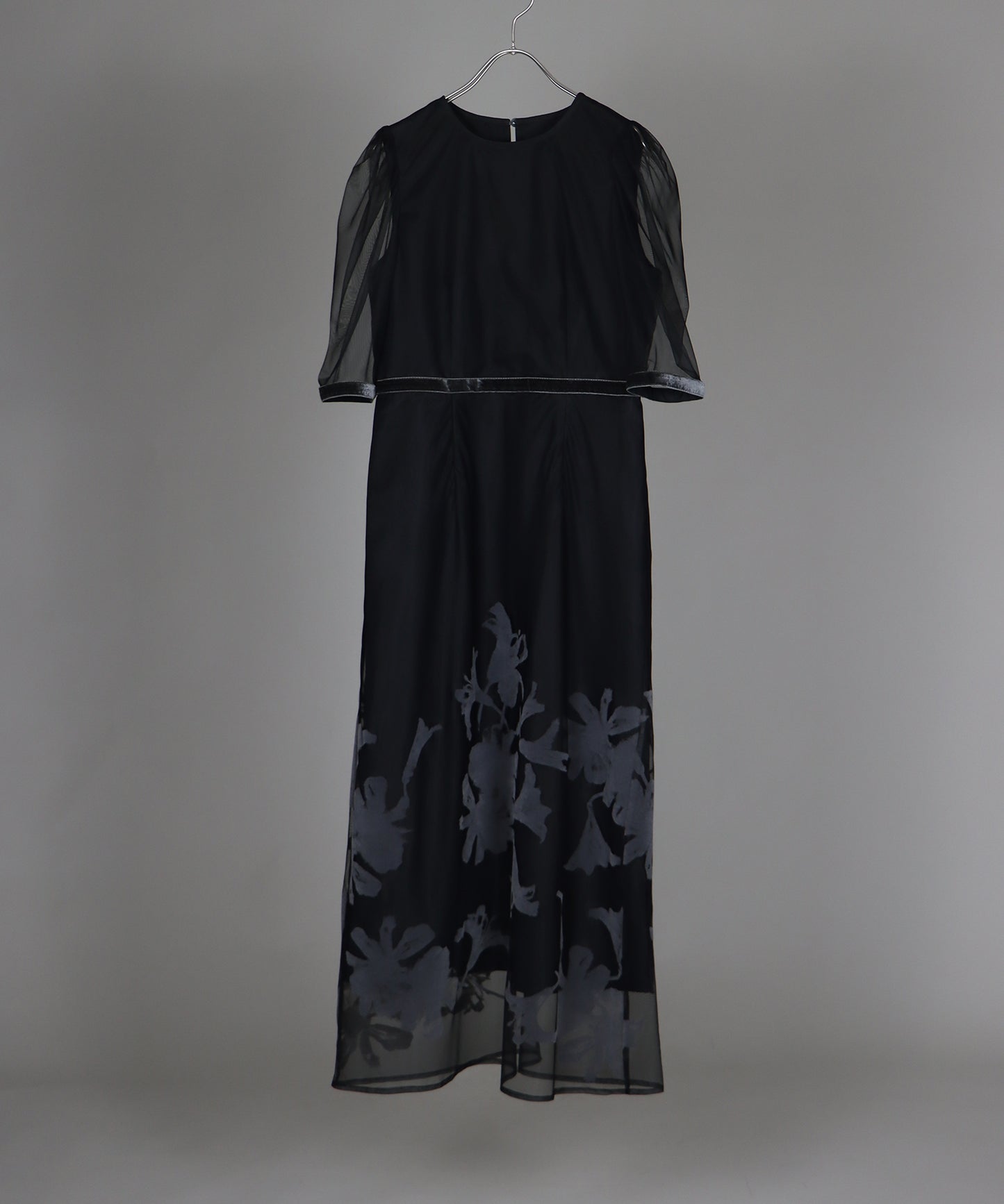 【SALE】KYOTOフロッキーフラワータイトドレス