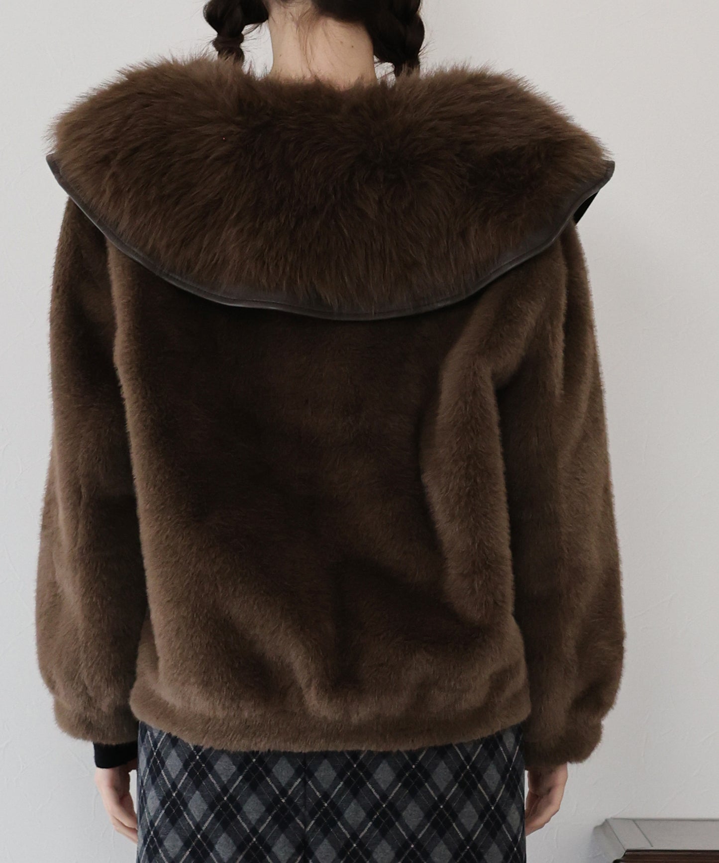 ビッグカラーファーコート