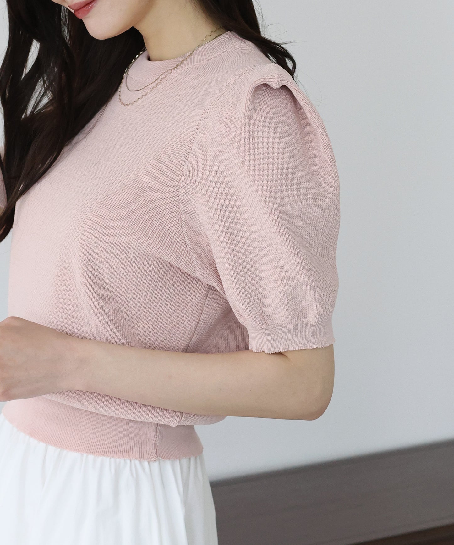 【SALE】タックスリーブサマーニット