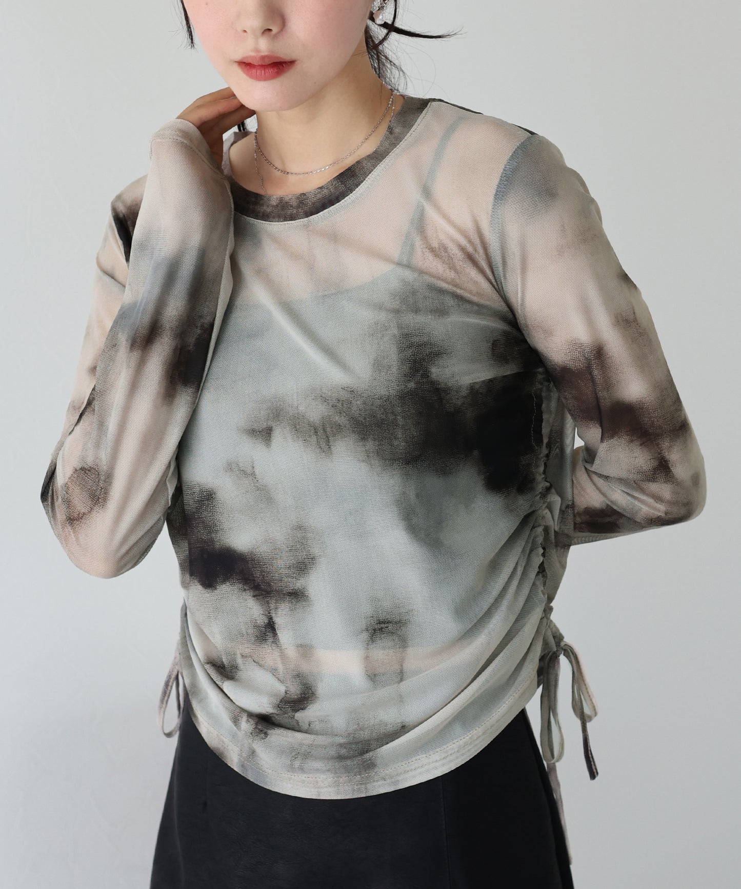 タイダイ柄シアートップス【ネコポス】