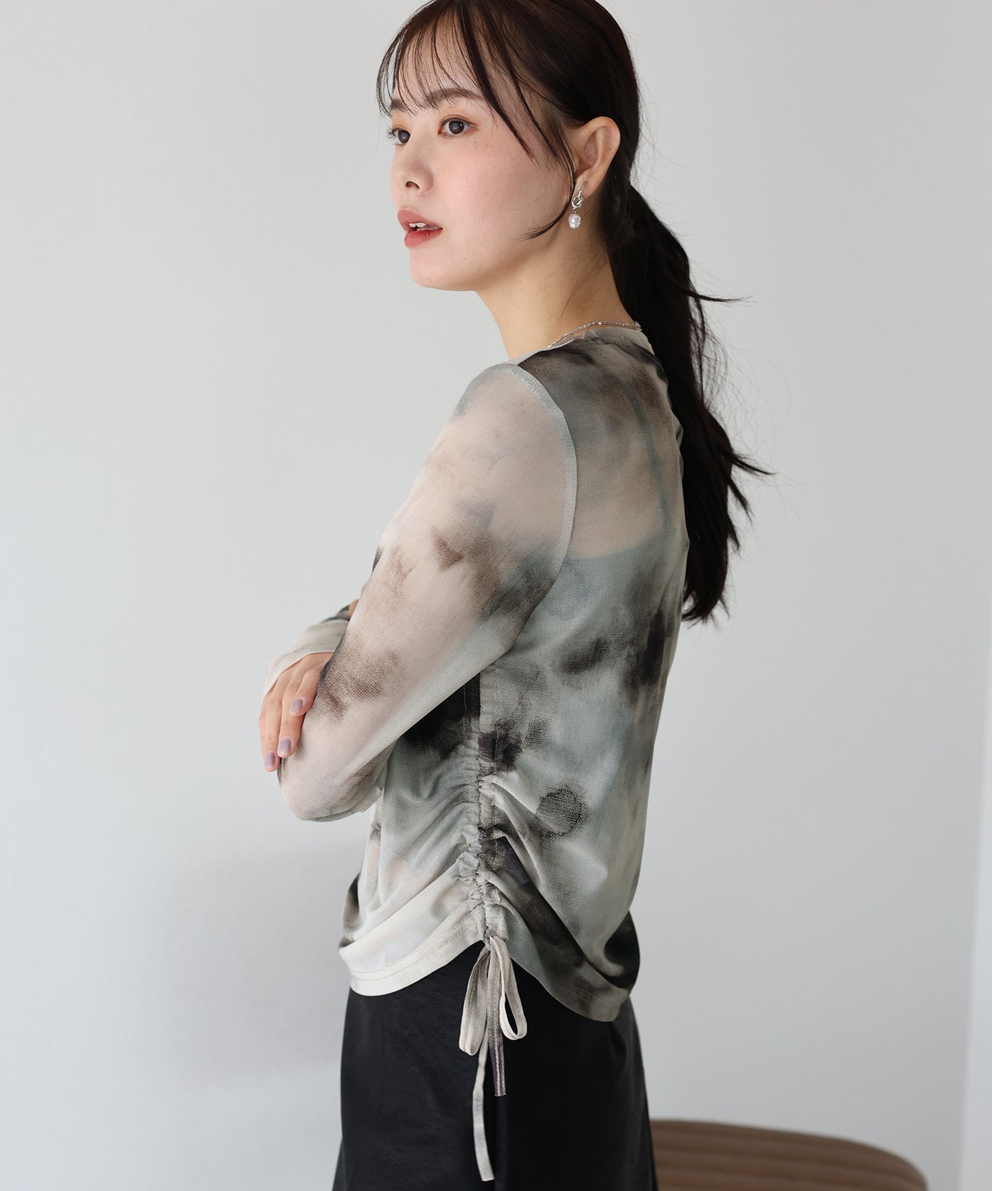 タイダイ柄シアートップス【ネコポス】