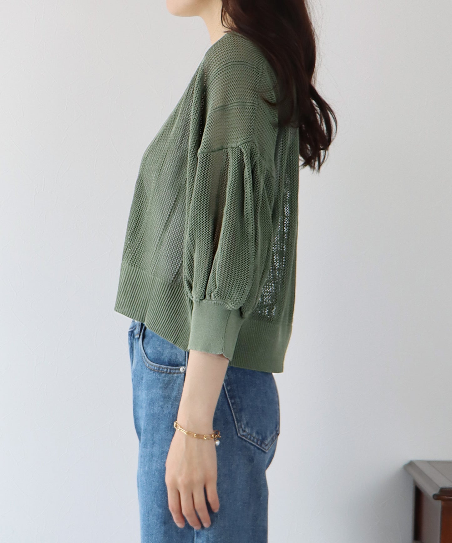 【TIME SALE】メッシュショートカーディガン