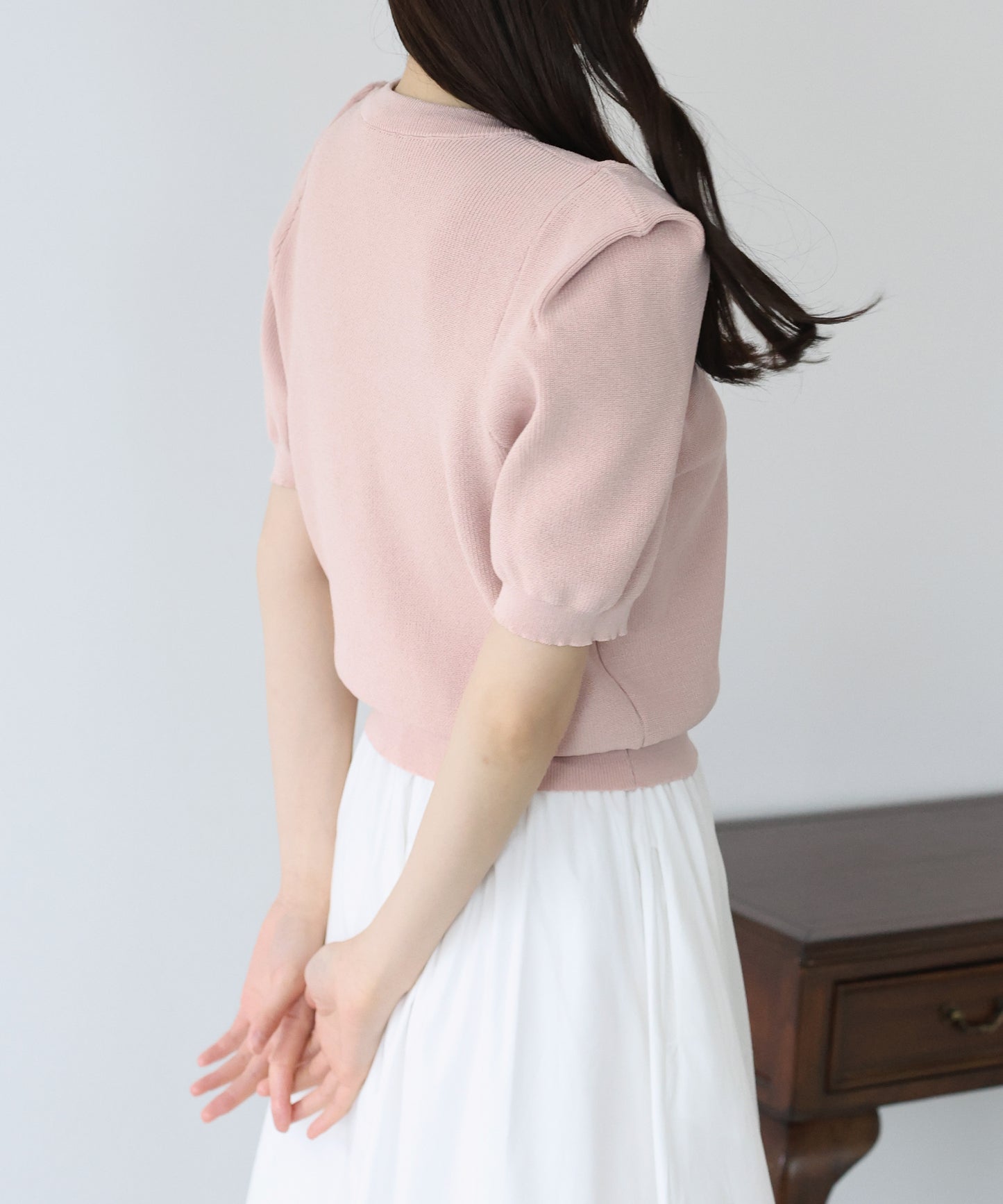 【SALE】タックスリーブサマーニット