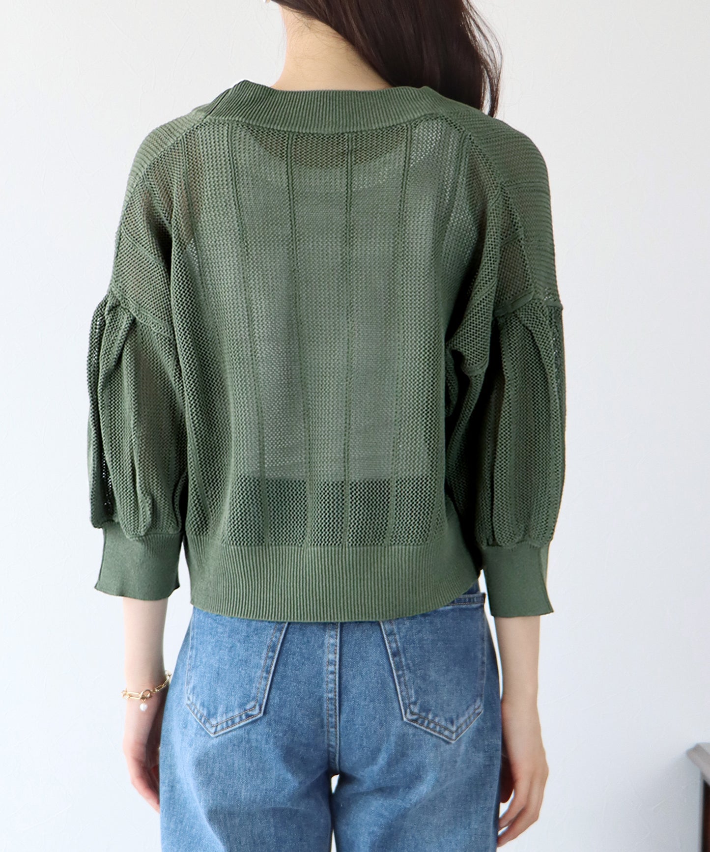 【TIME SALE】メッシュショートカーディガン