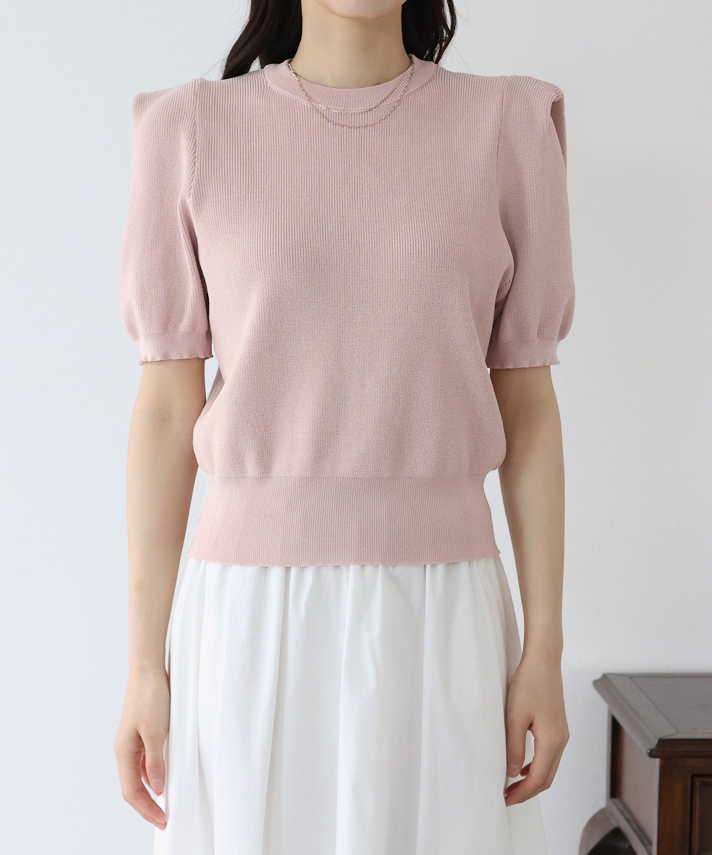 【SALE】タックスリーブサマーニット