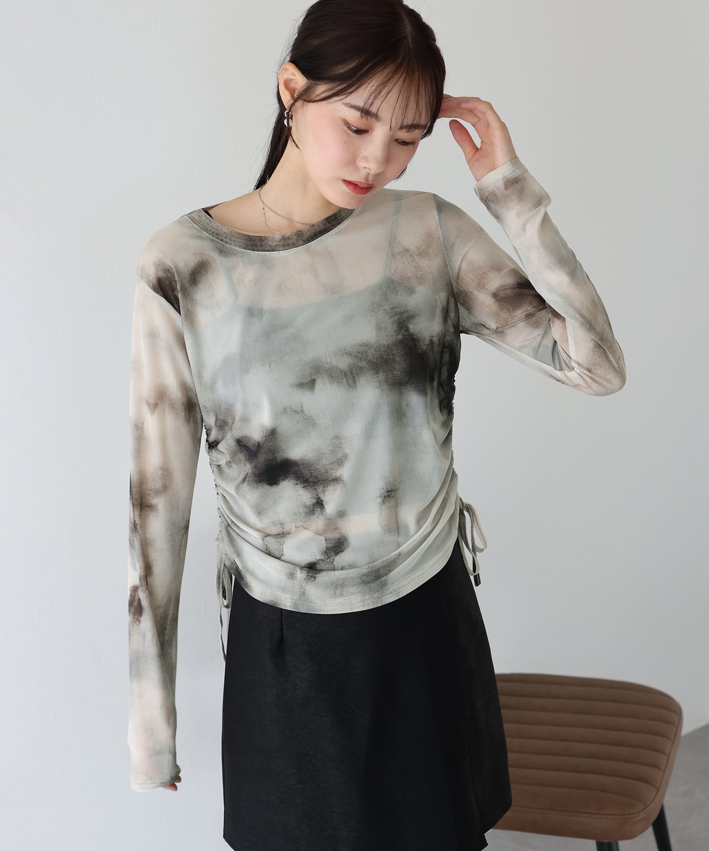 タイダイ柄シアートップス【ネコポス】