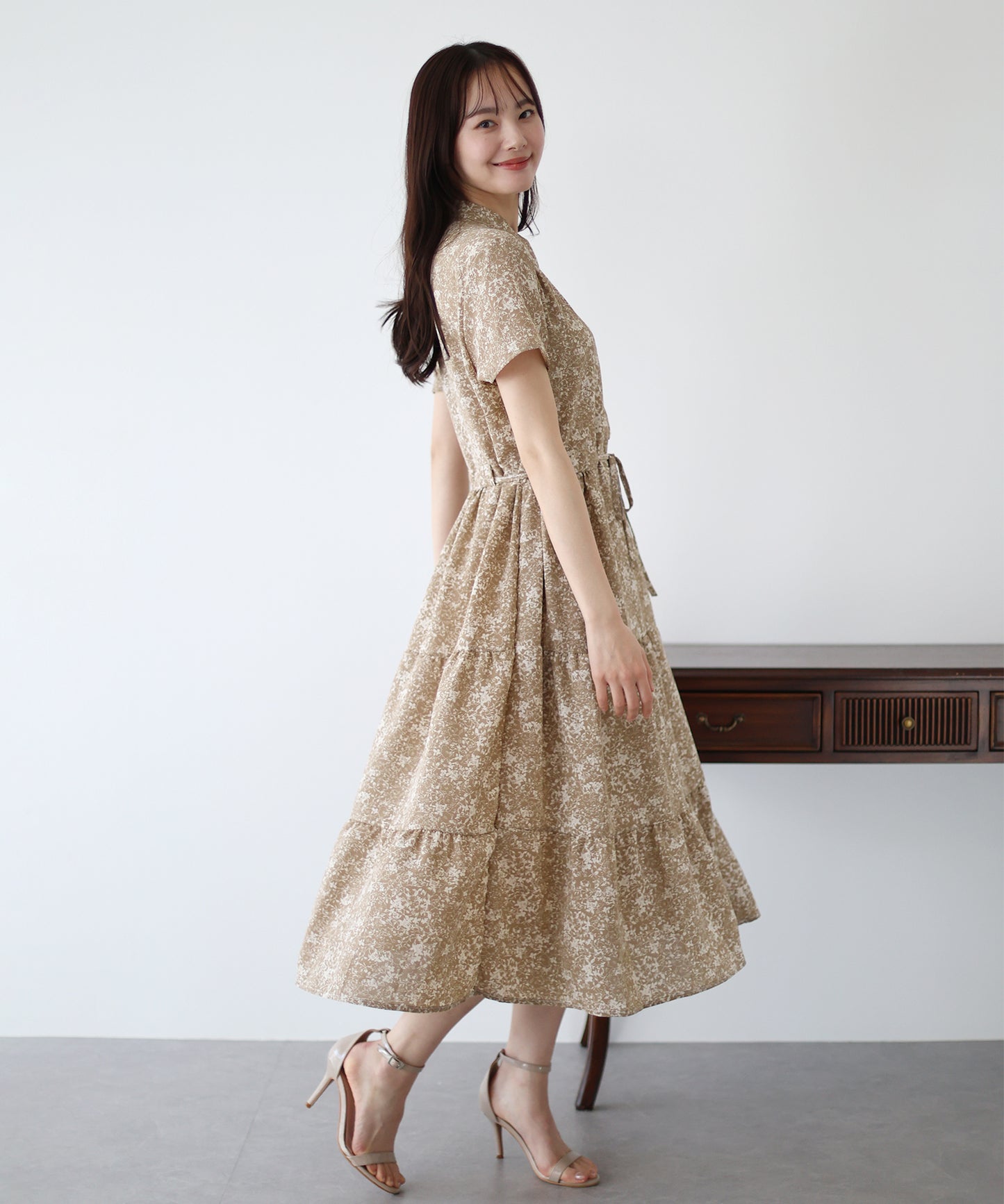 【TIME SALE】【接触冷感】無地&アソート花柄ワンピース