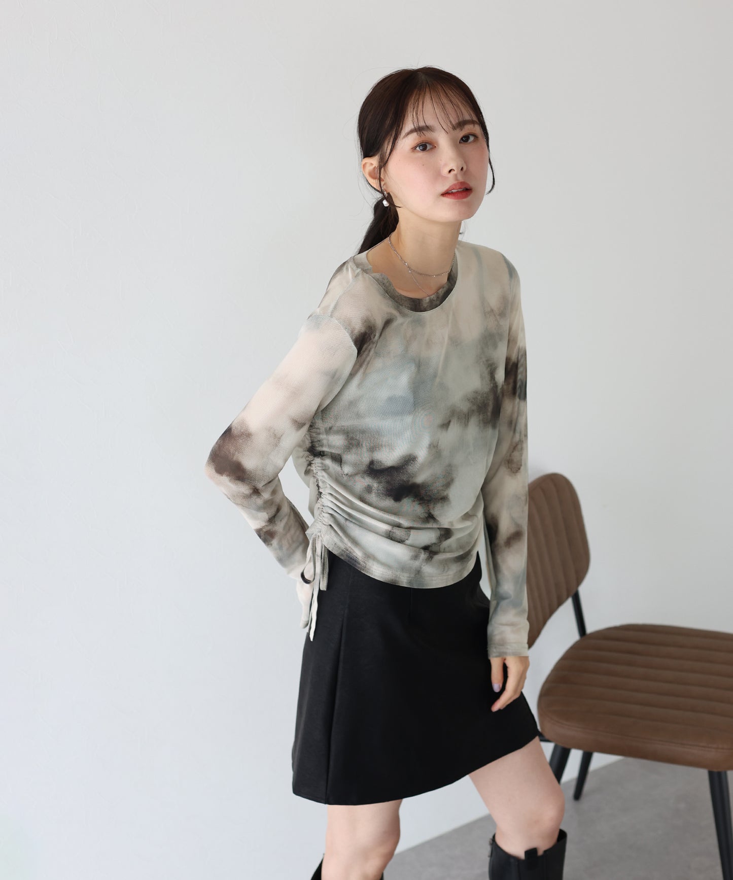 タイダイ柄シアートップス【ネコポス】