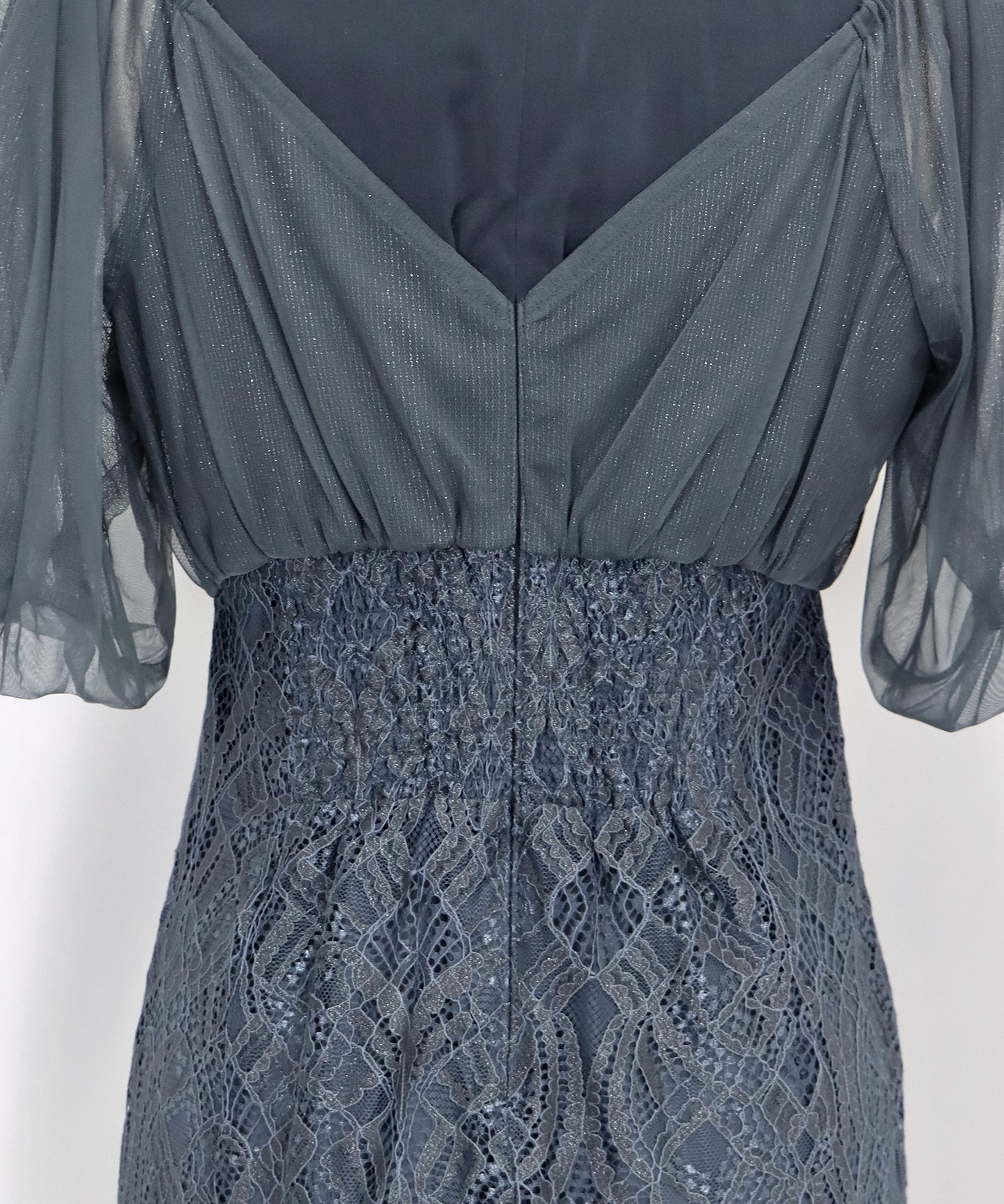 【TIME SALE】ラメチュールオフショルパーティードレス