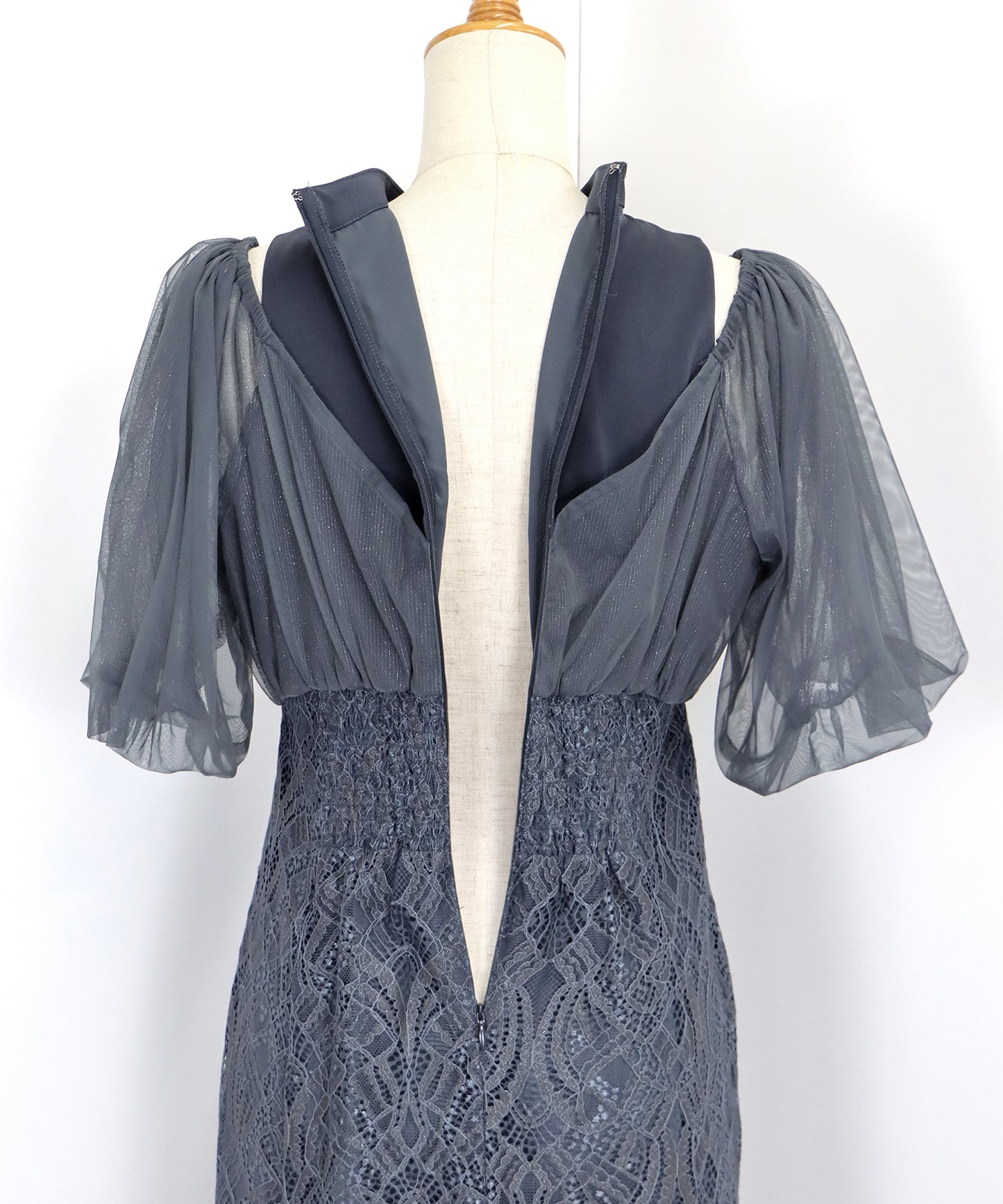 【TIME SALE】ラメチュールオフショルパーティードレス