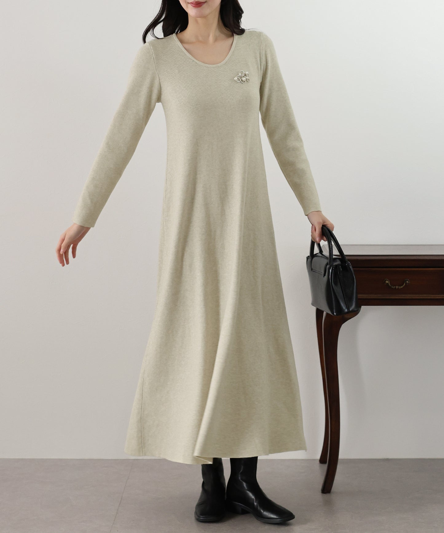【TIME SALE】ロングニットワンピース