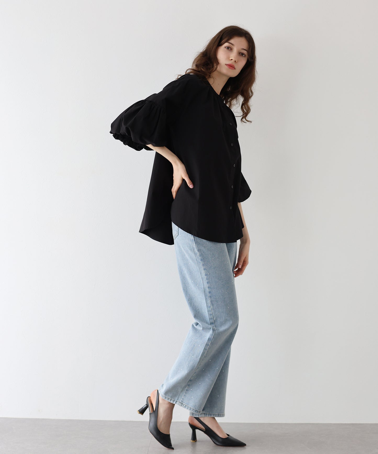 【SALE】バルーンスリーブブラウス