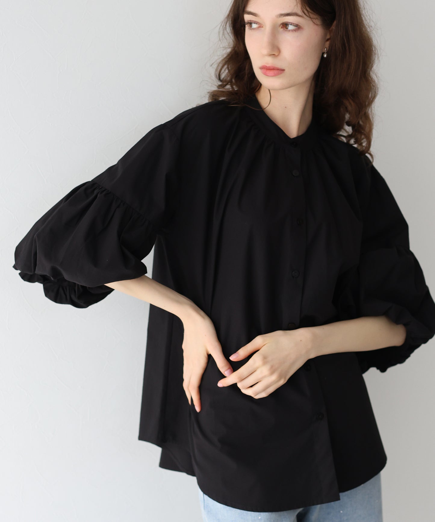 【SALE】バルーンスリーブブラウス