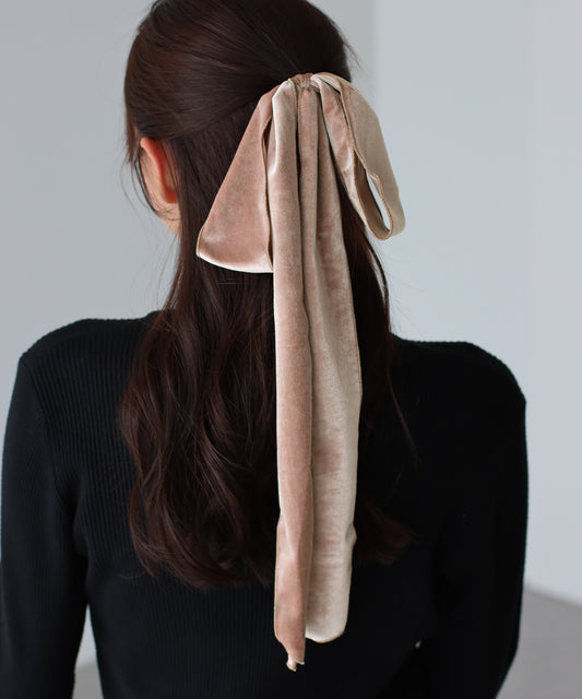 ベロアビッグリボンゴム【ネコポス】