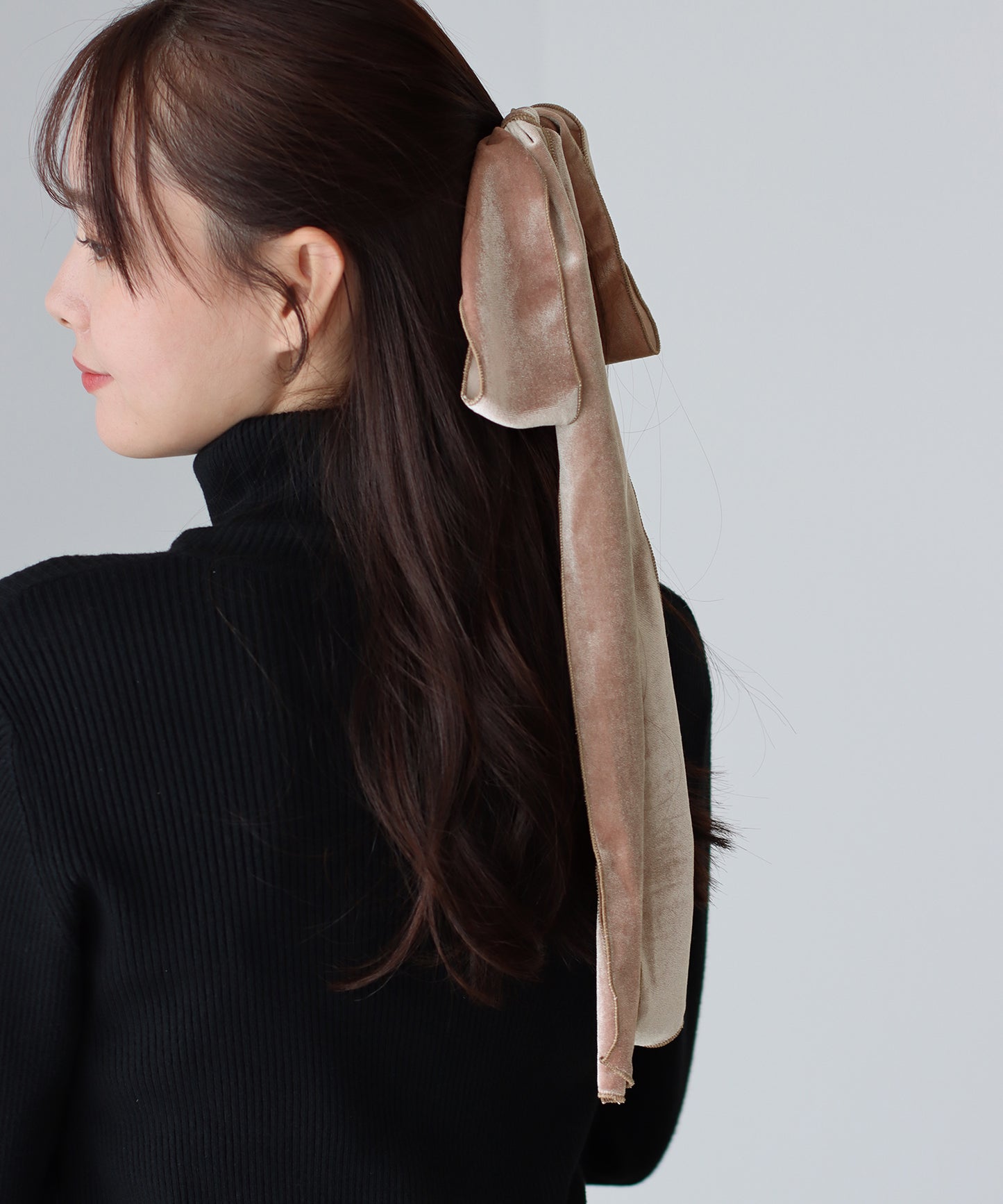 ベロアビッグリボンゴム【ネコポス】