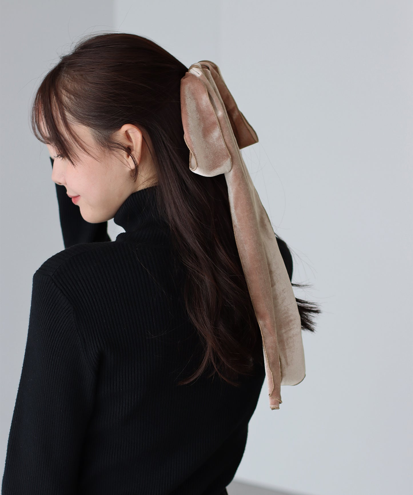 ベロアビッグリボンゴム【ネコポス】