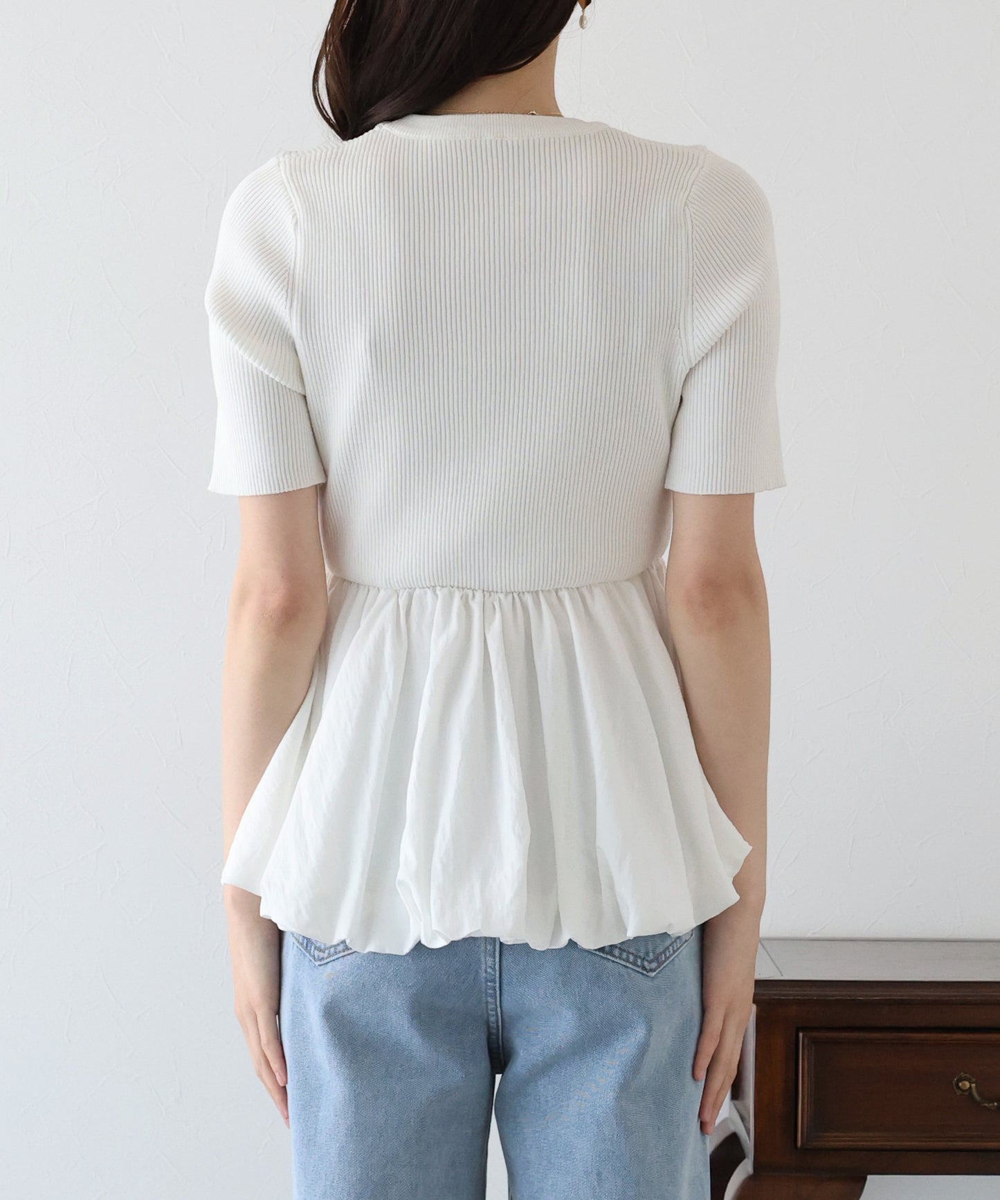 【TIME SALE】バルーンドッキングニット