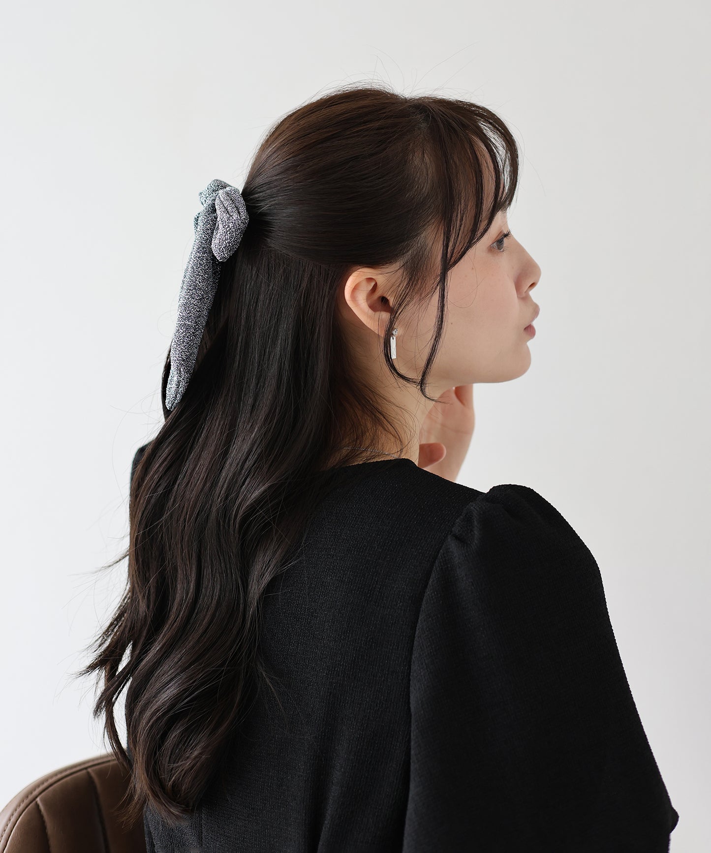 【新商品限定5%OFF(水)】グリッターラメリボンピン【ネコポス】