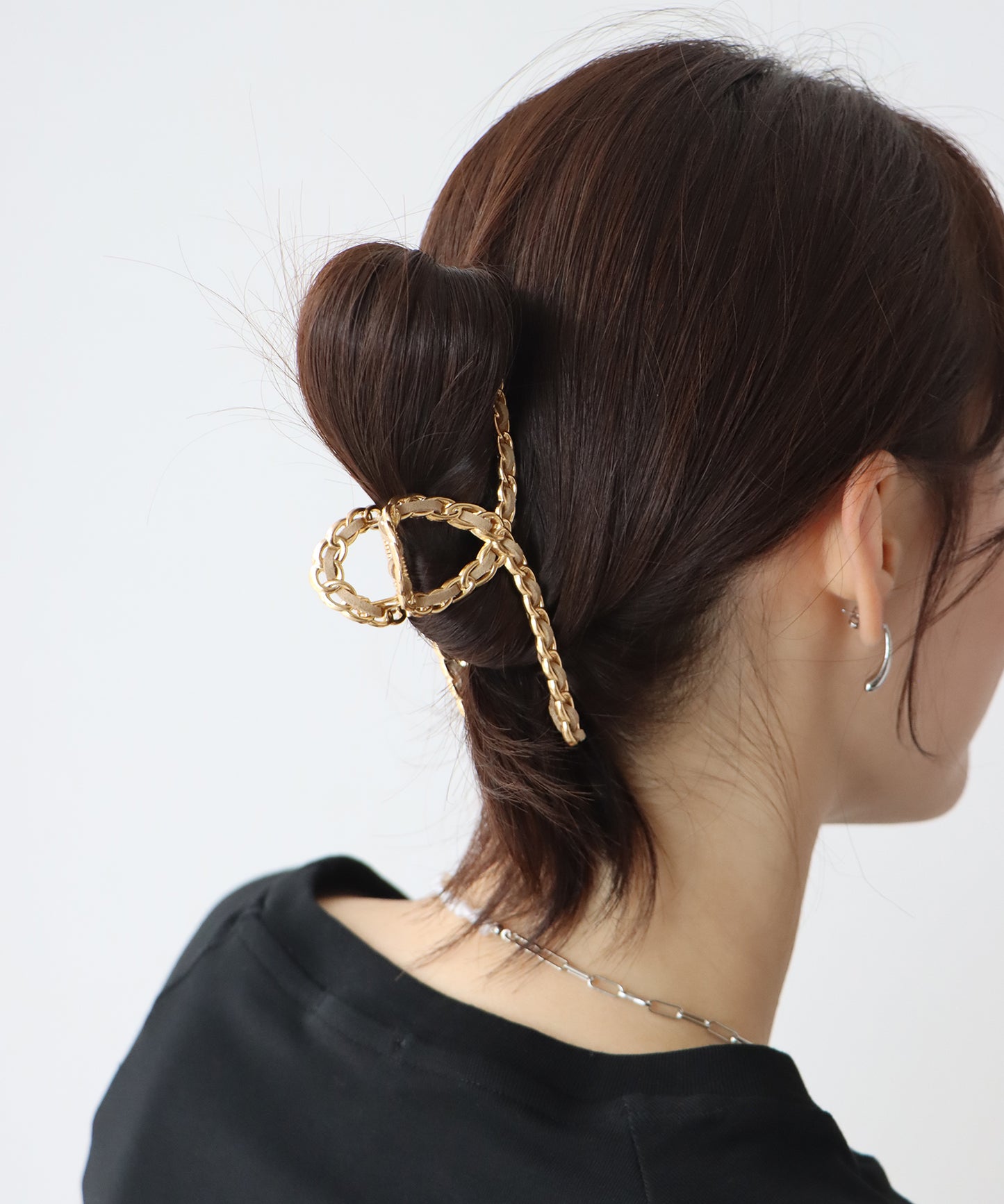 ゴールドチェーンバンス ヘアクリップ