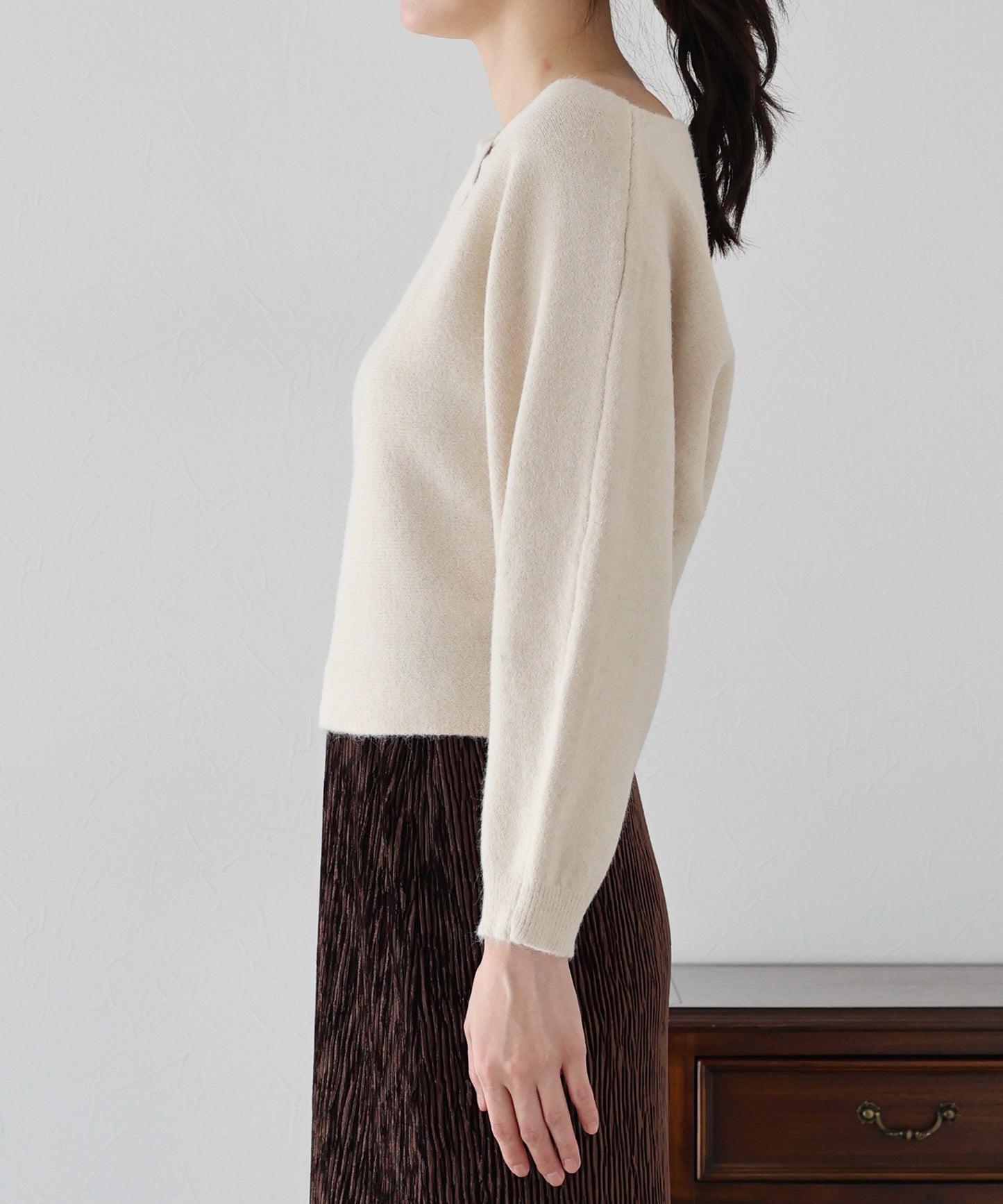 【早割5%OFF】リボンドルマンニット