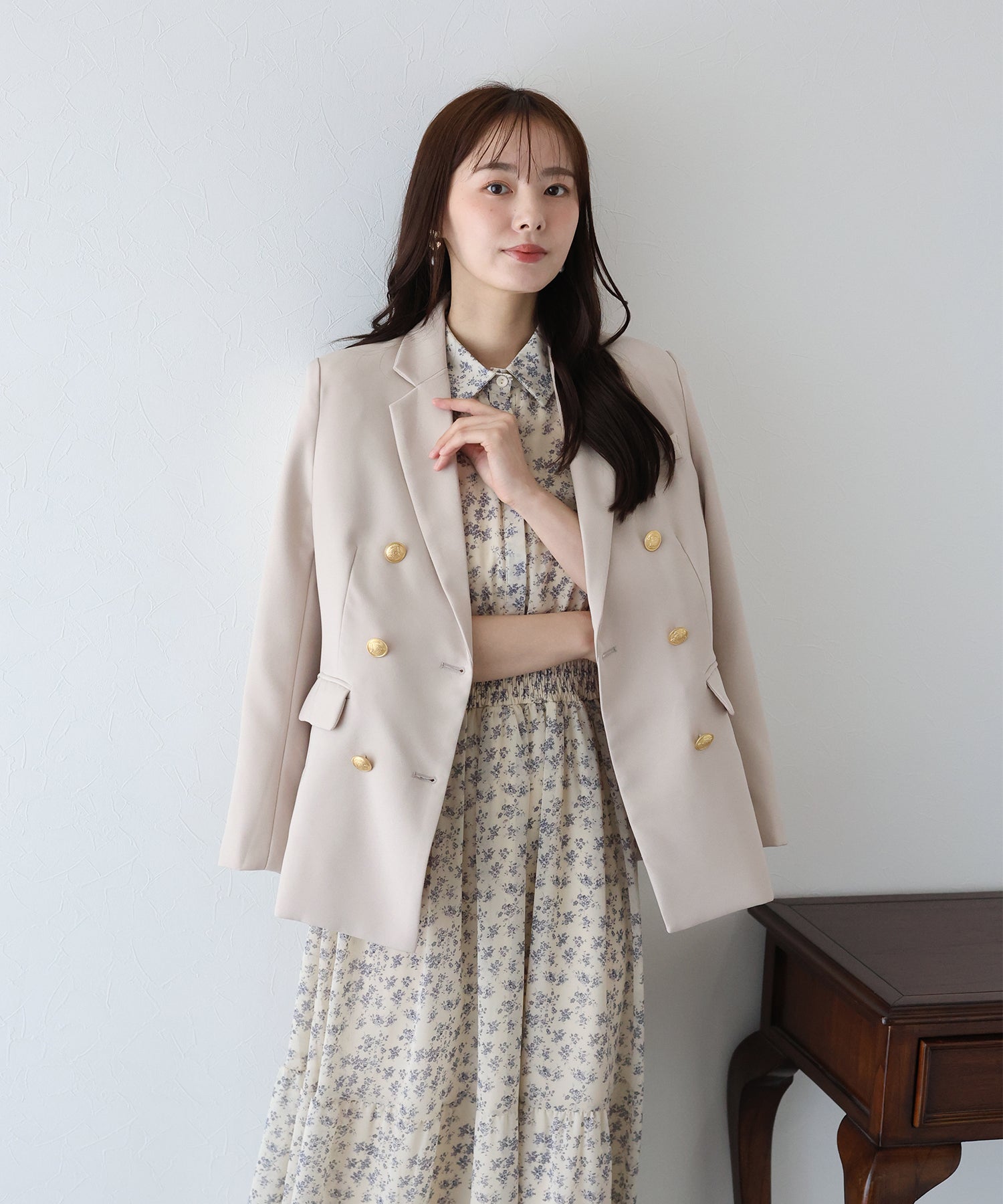 ウォッシャブル】金ボタンダブルジャケット – BLUE ONLINE