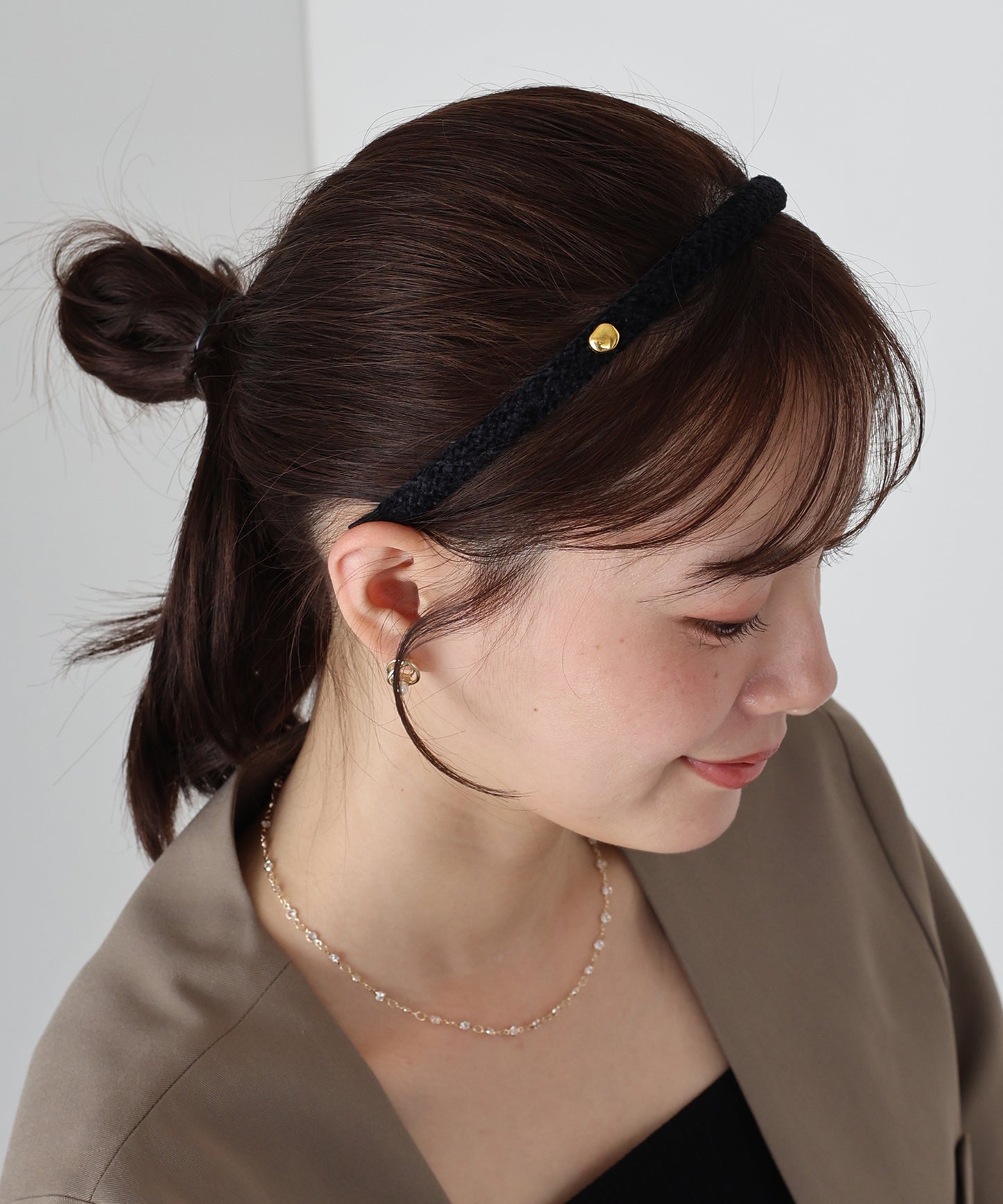 【早割5%OFF】ニュアンスモチーフニットカチューシャ【ネコポス】
