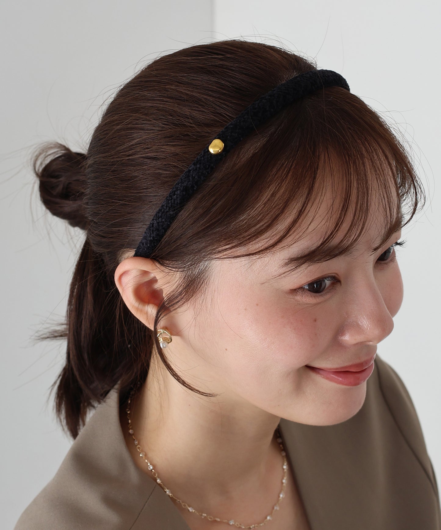 【早割5%OFF】ニュアンスモチーフニットカチューシャ【ネコポス】