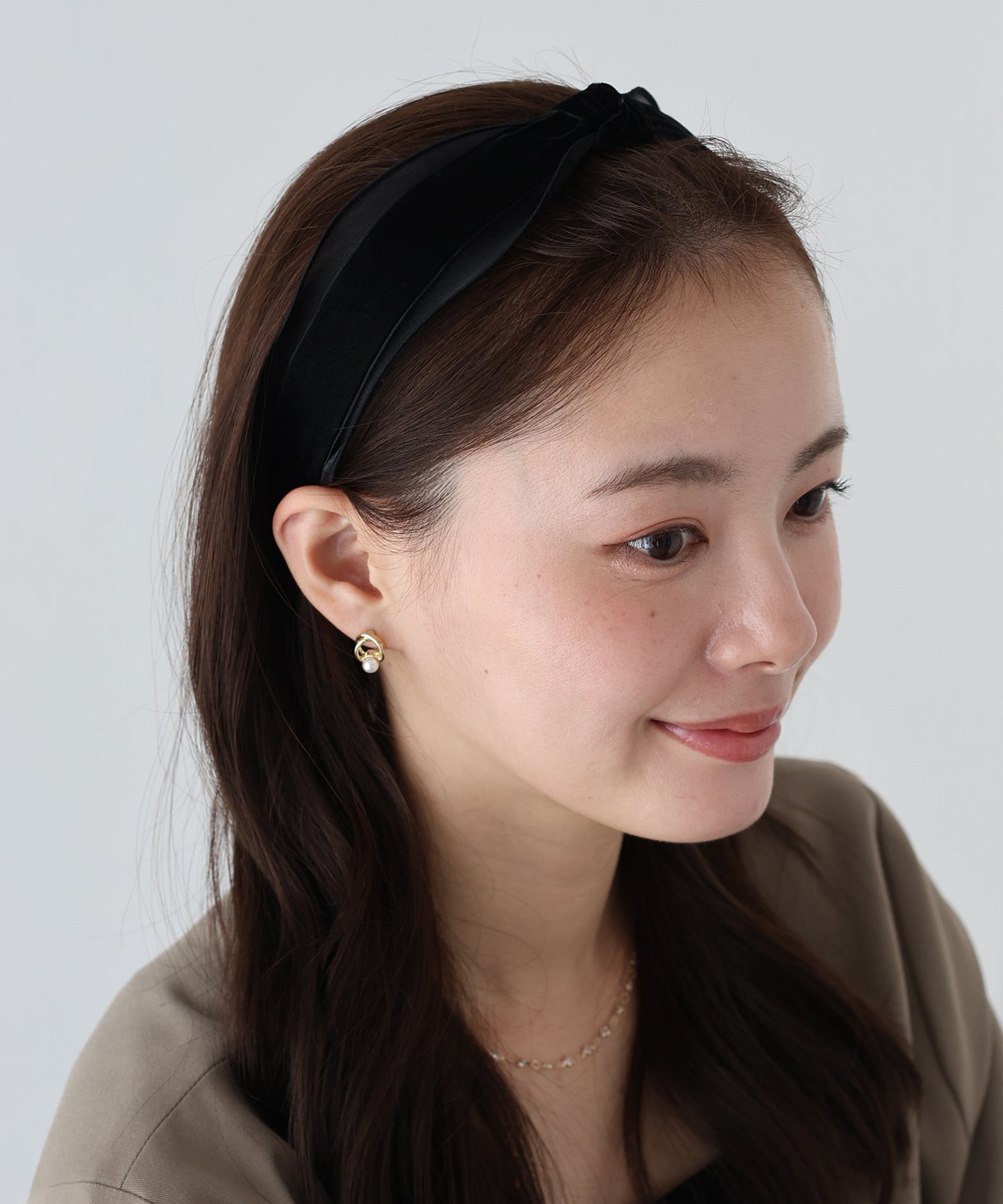 【早割5%OFF】オーガンジーベロアカチューシャ