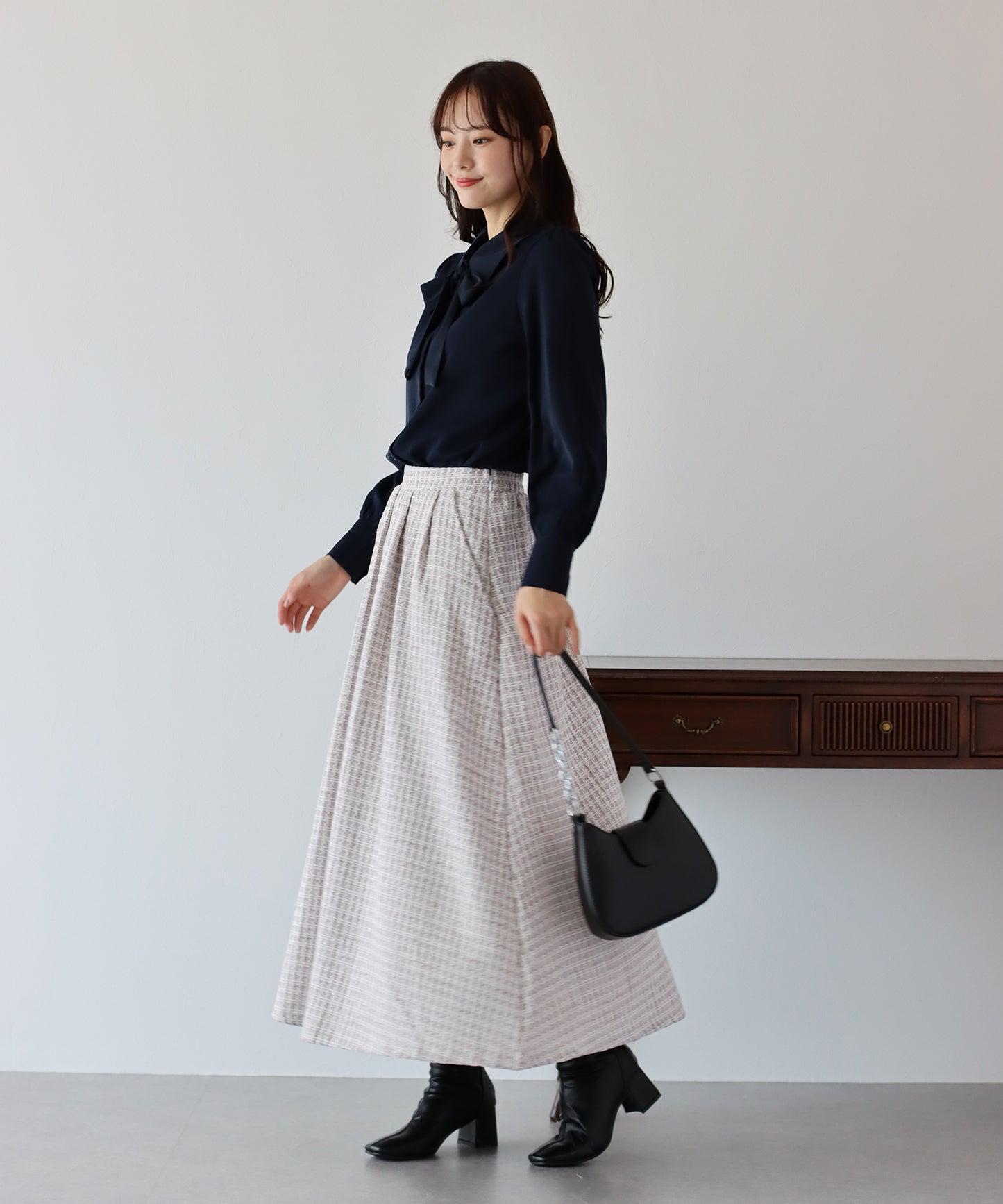 【SALE】ツイードフレアスカート