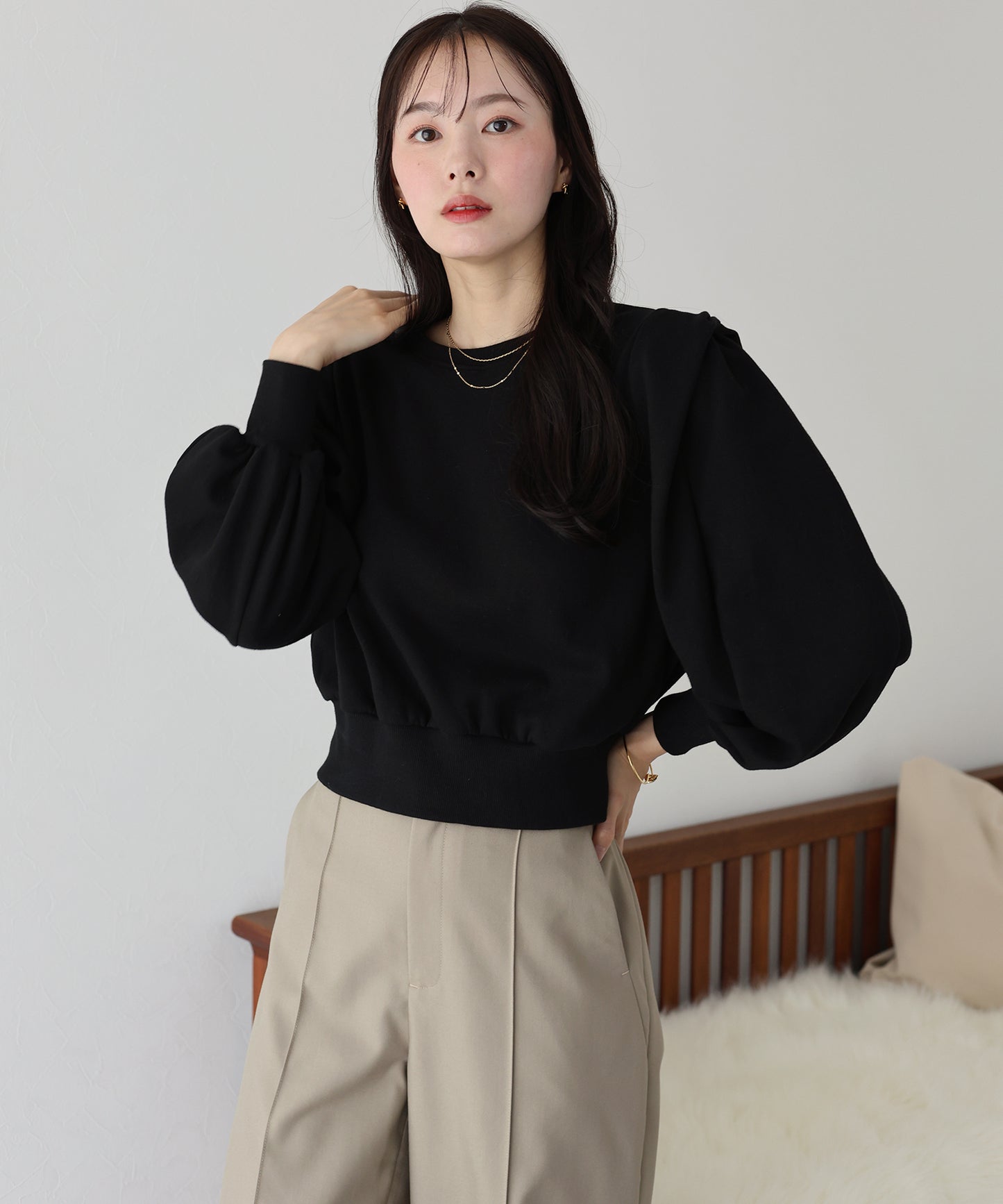 【TIME SALE】変形ショルダースウェット