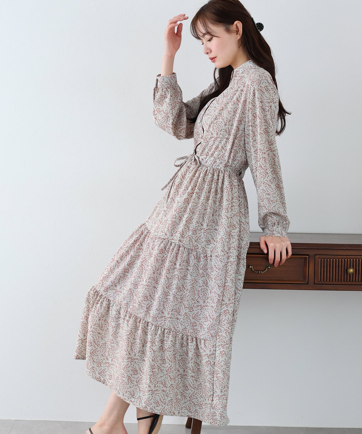 【TIME SALE】ティアードワンピース