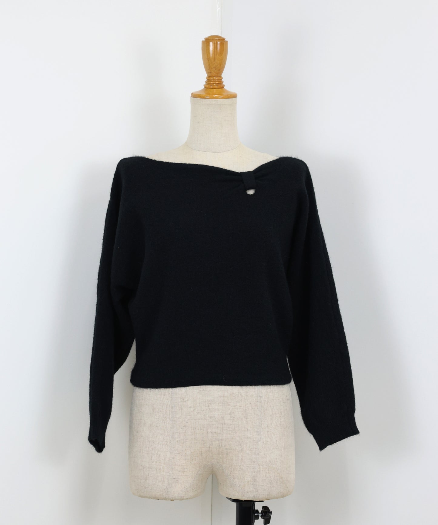 【早割5%OFF】リボンドルマンニット