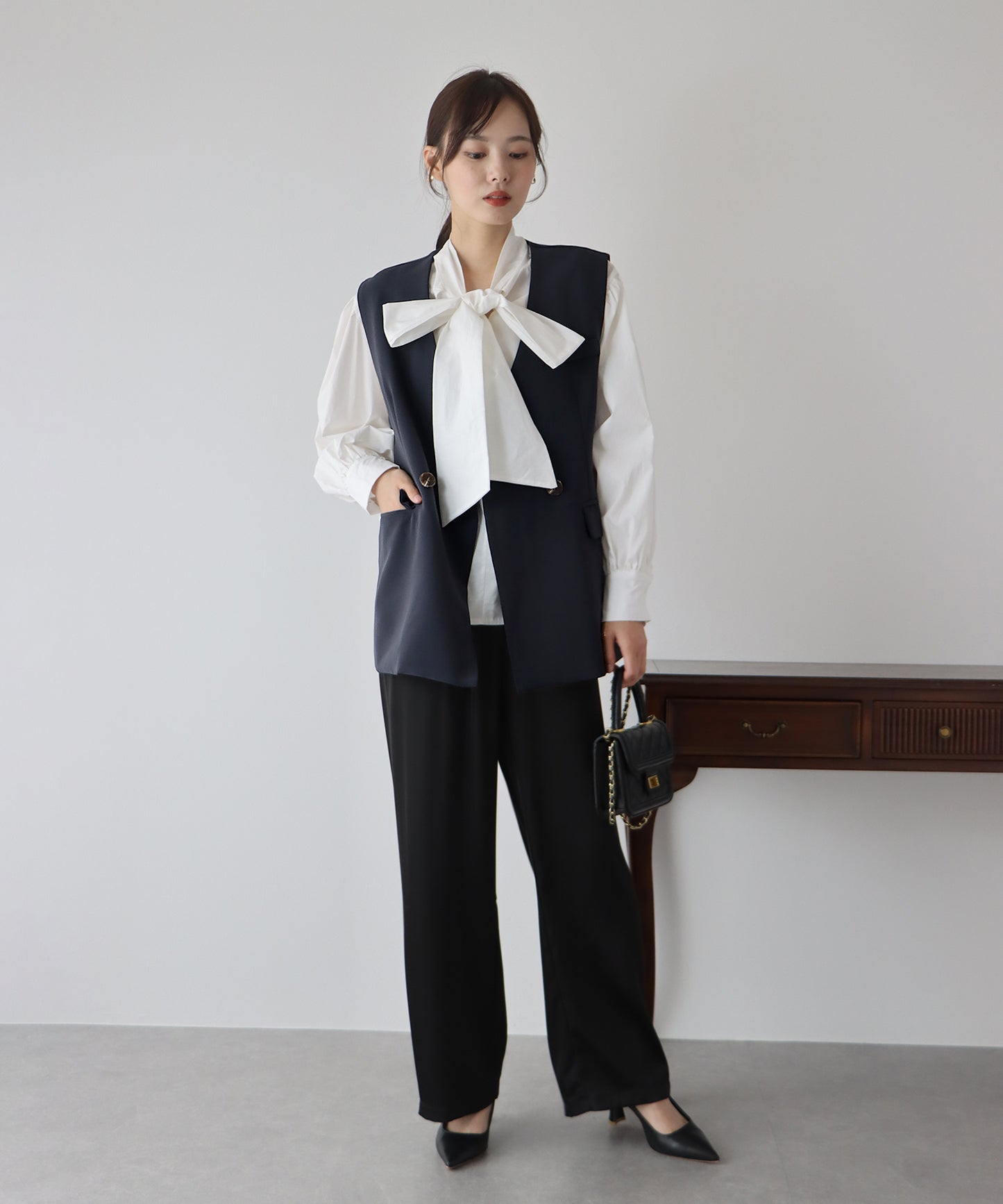 【TIME SALE】ダブルボタンベスト