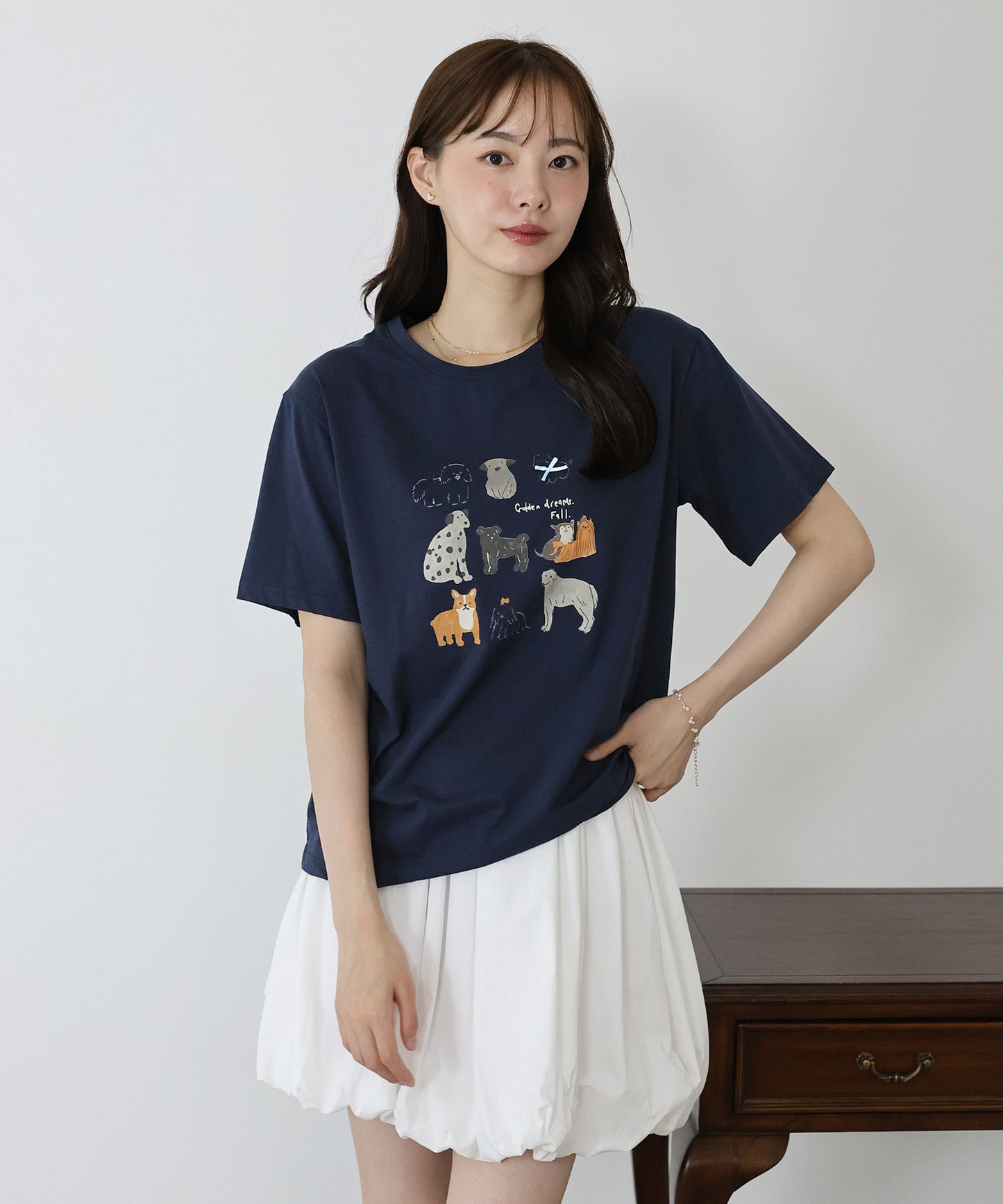【TIME SALE】リボンDOGS半袖Tシャツ【ネコポス】