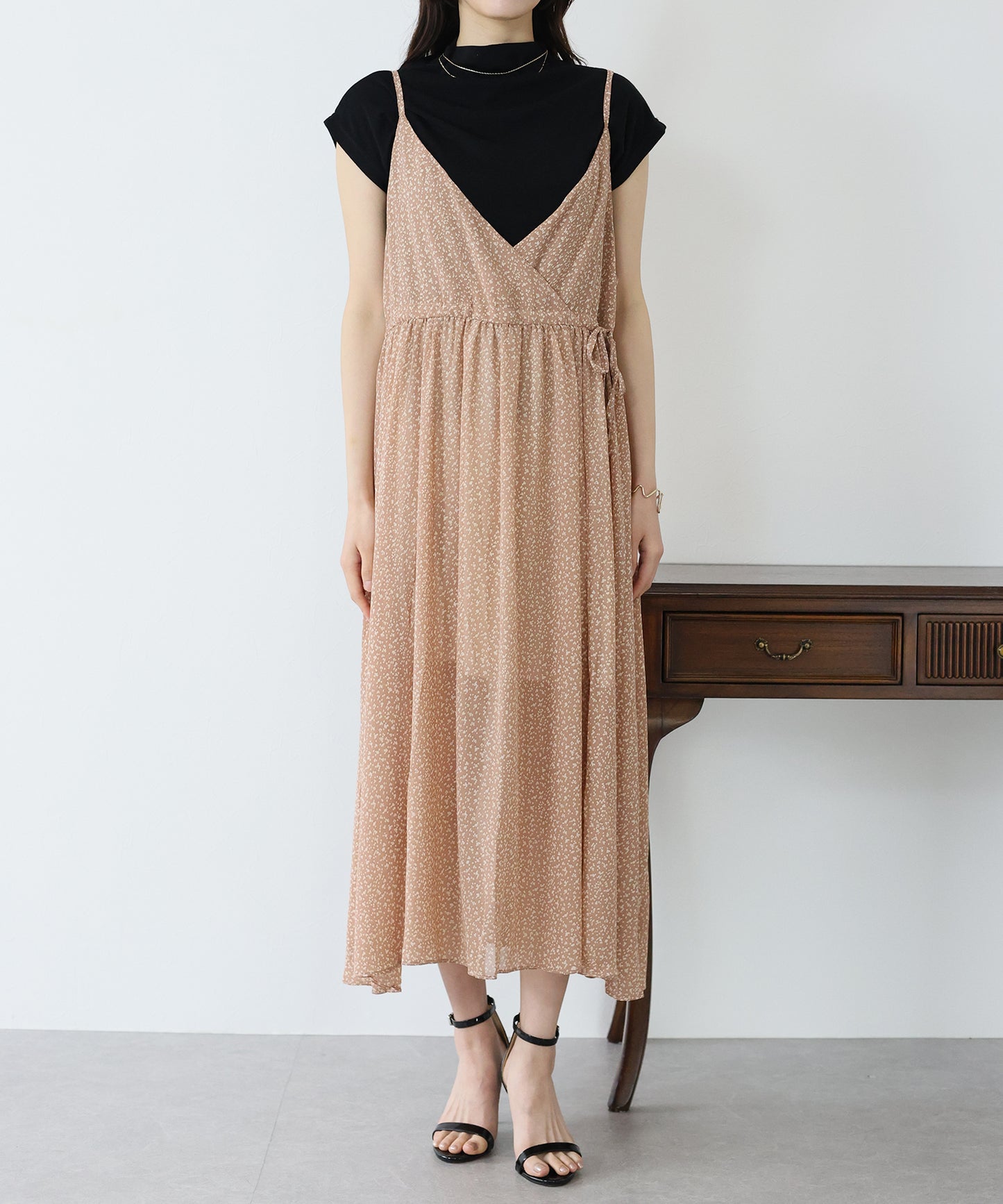 【SALE】プリントキャミワンピース