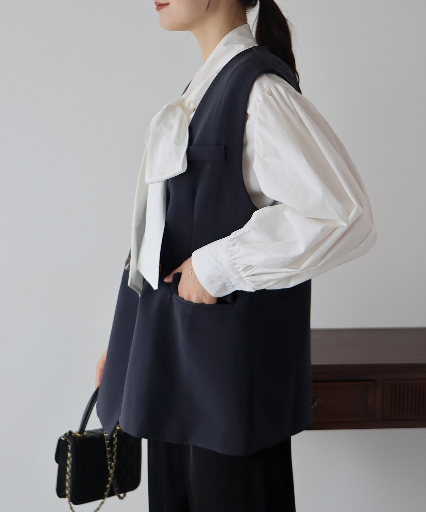 【TIME SALE】ダブルボタンベスト