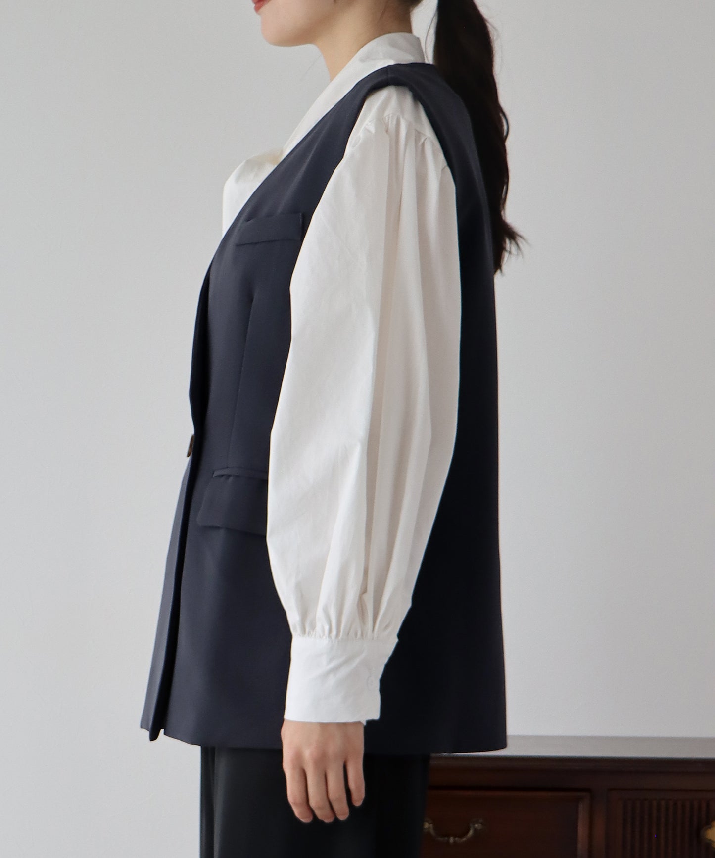 【TIME SALE】ダブルボタンベスト