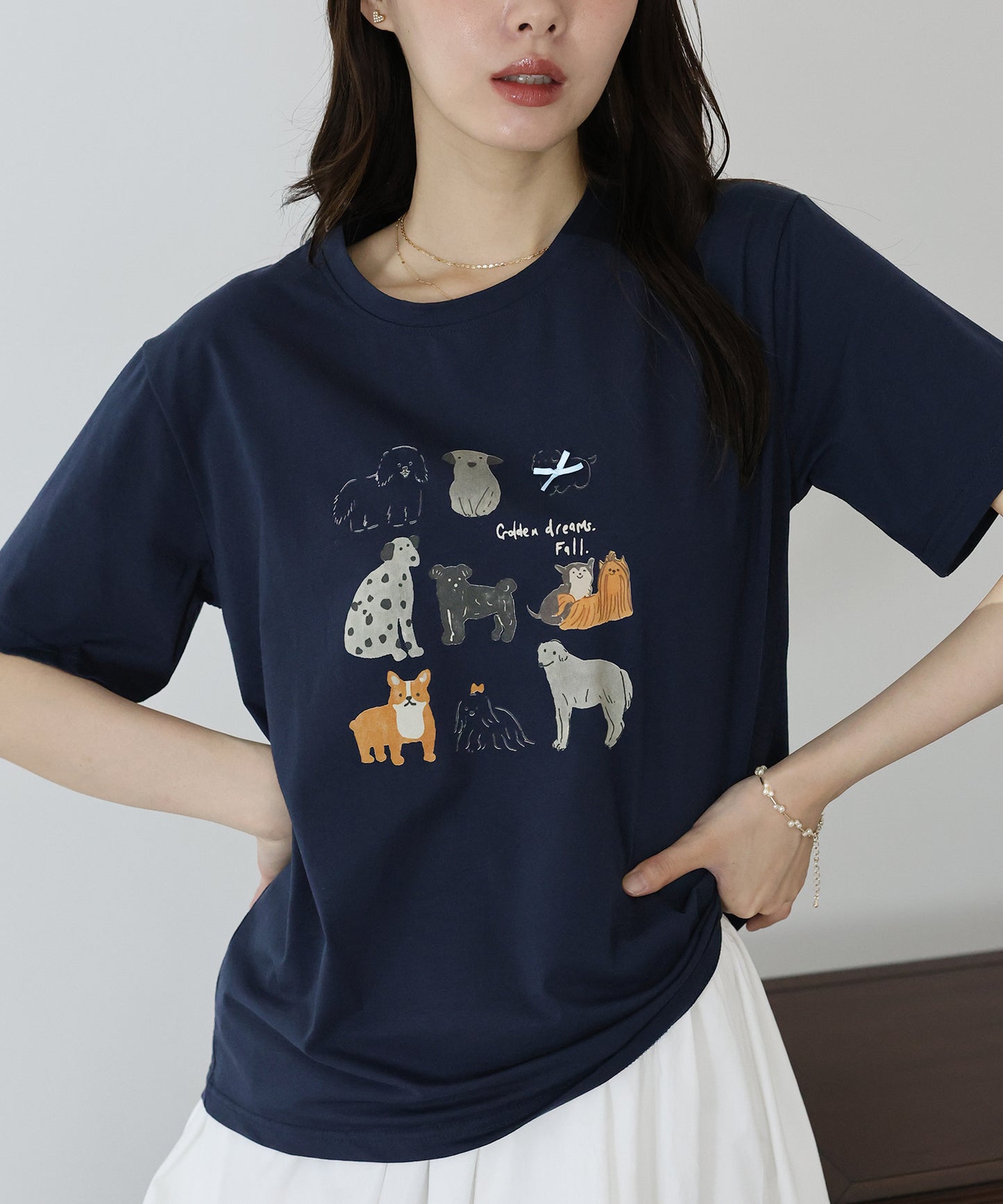 【TIME SALE】リボンDOGS半袖Tシャツ【ネコポス】