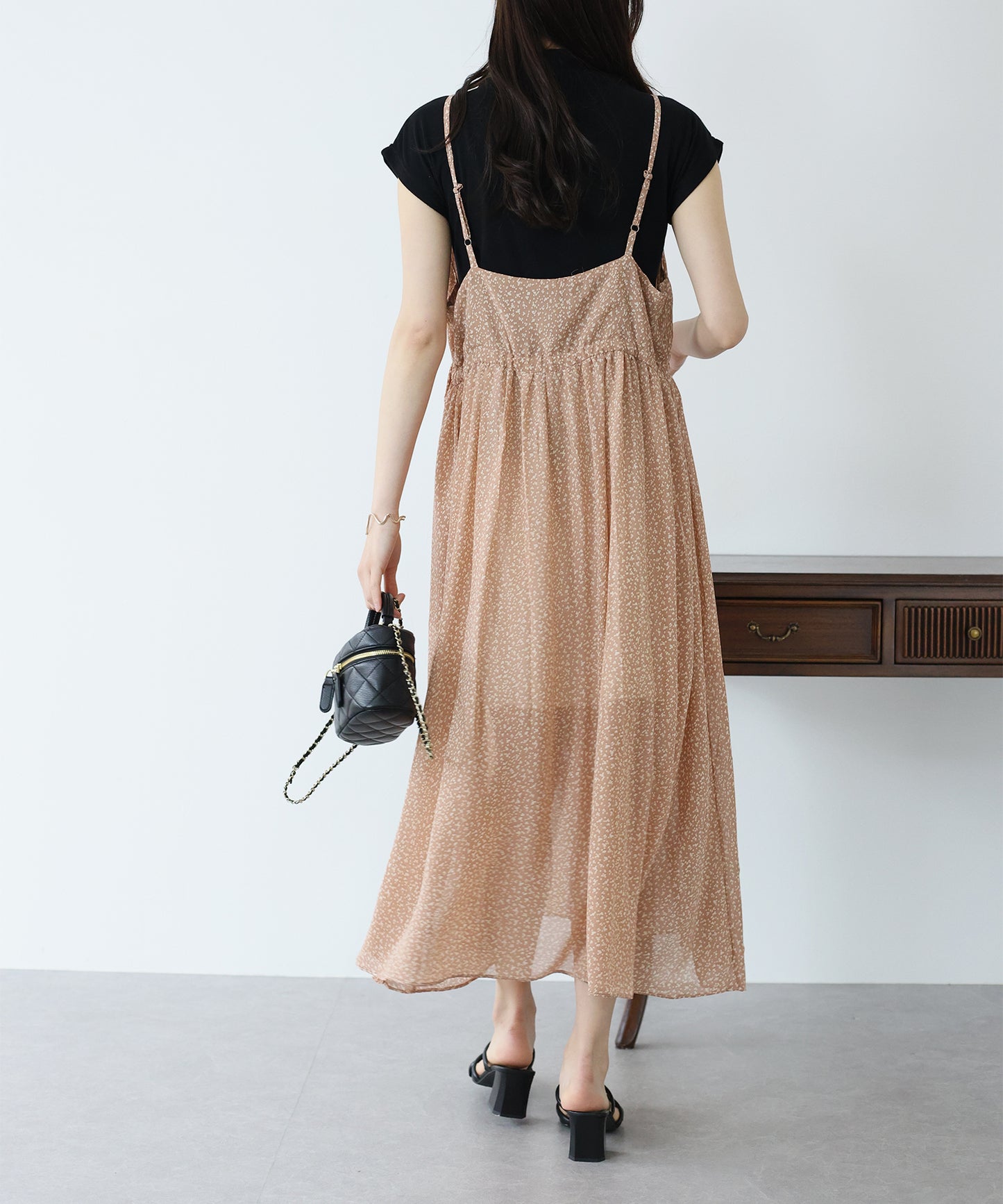 【SALE】プリントキャミワンピース