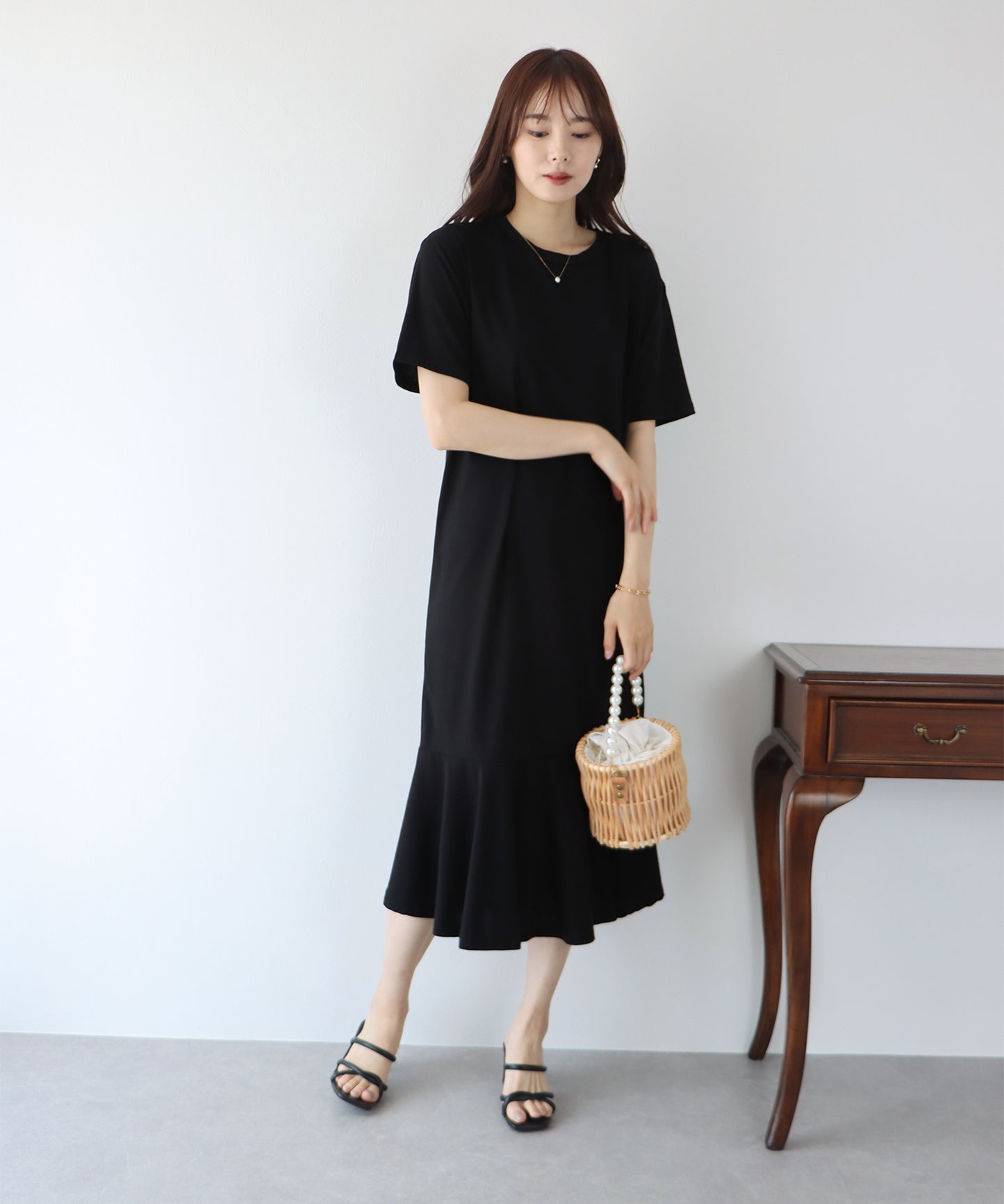 인어 컷 톱 원피스