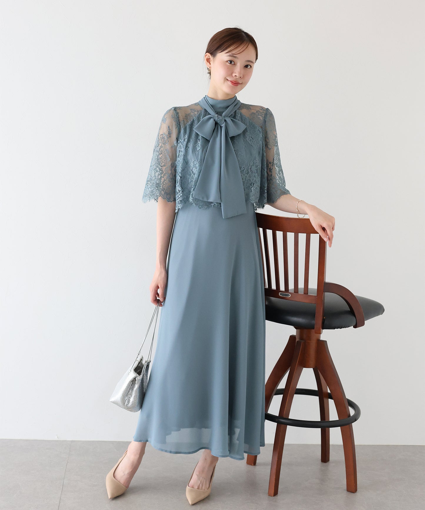 【SALE】ケープドッキングドレス