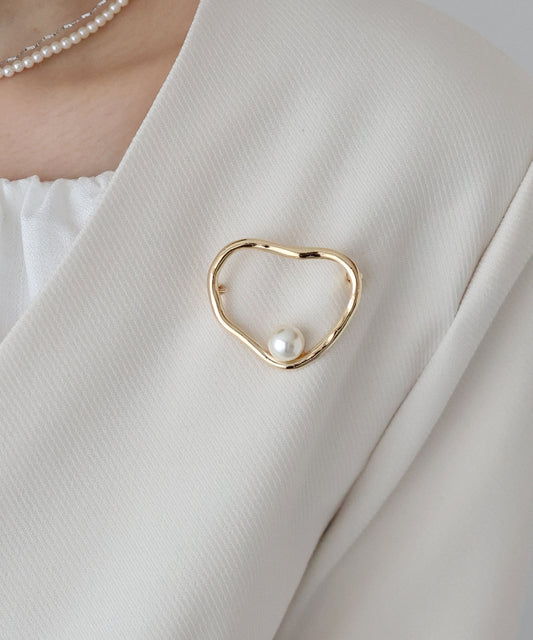 ニュアンスサークルブローチ【ネコポス】