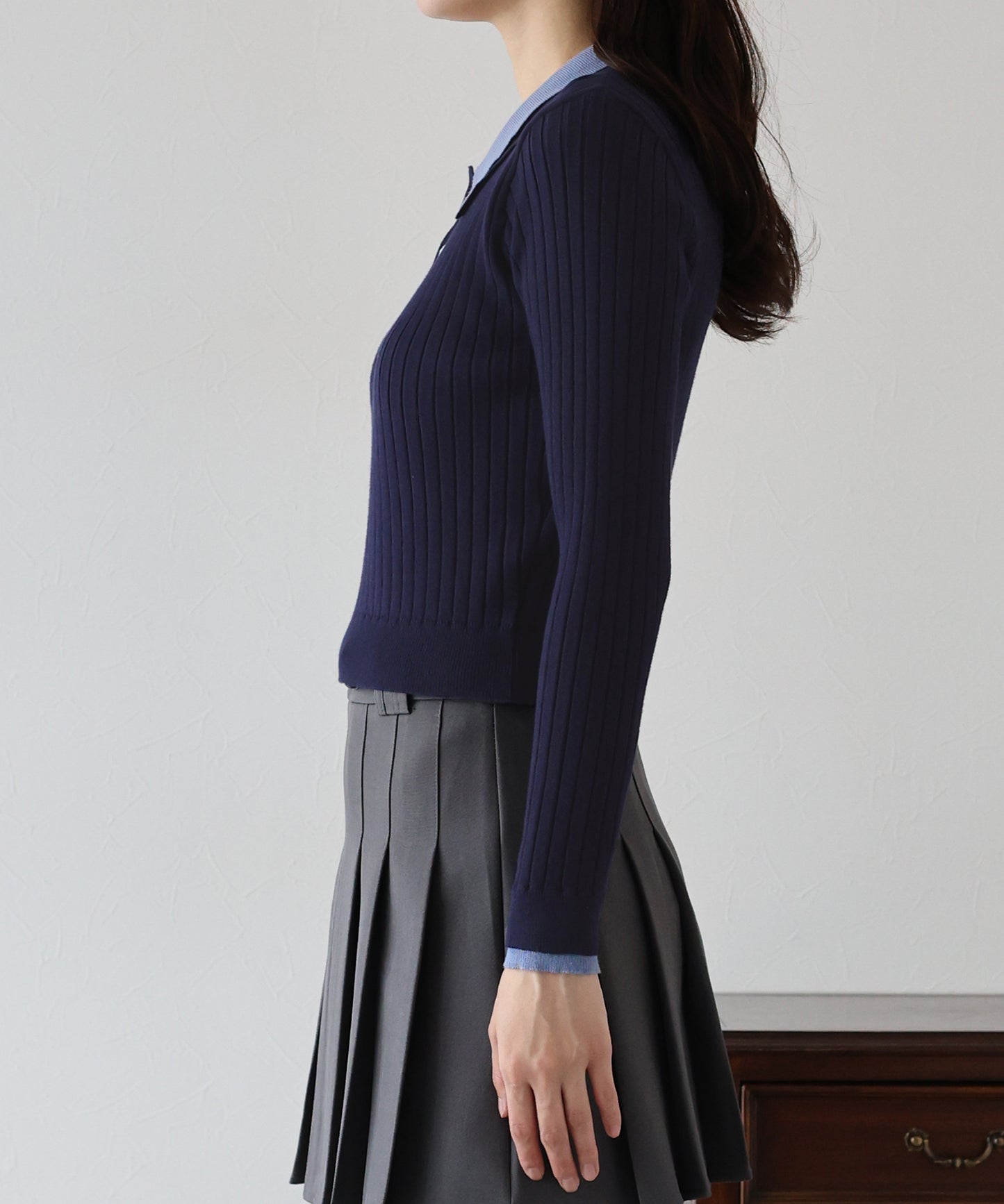 【早割5%OFF】ダブル襟ポロニット