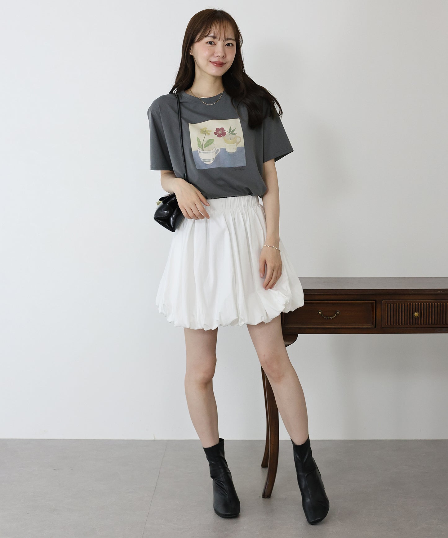 フラワーアートTシャツ【ネコポス】