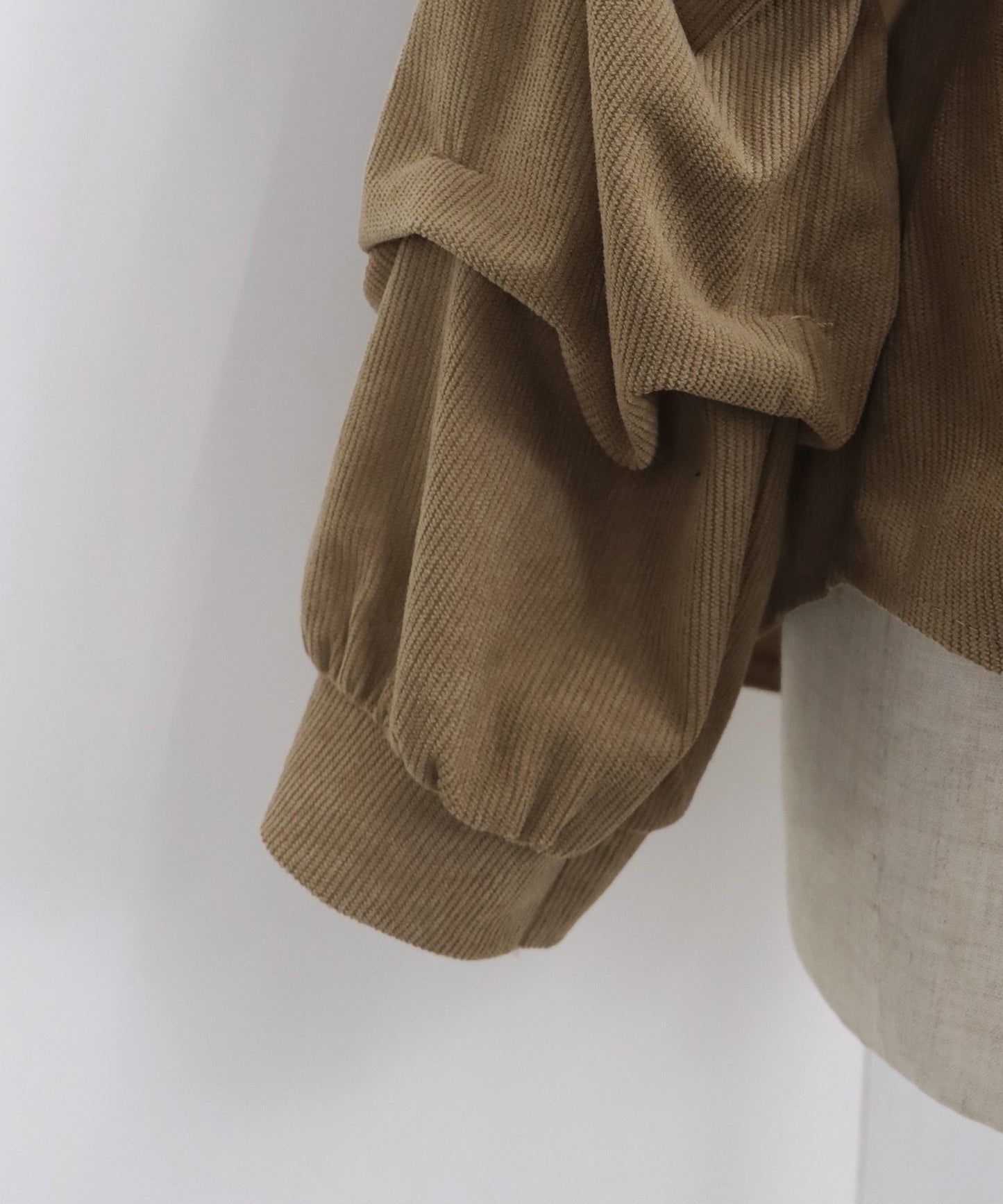 【TIME SALE】コーデュロイシャーリングブラウス【ネコポス】