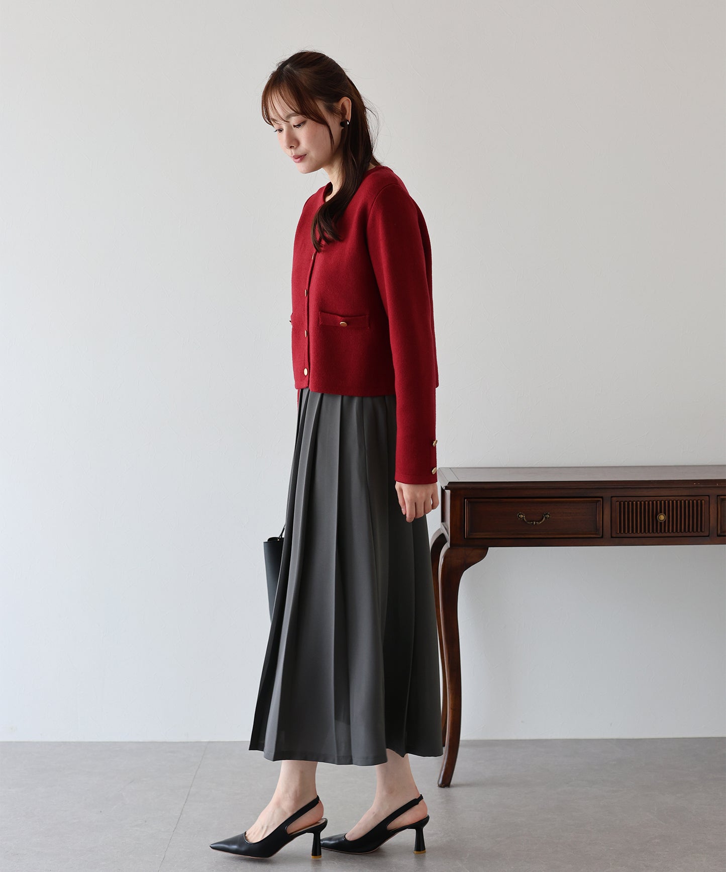 【早割5%OFF】ロングプリーツスカート