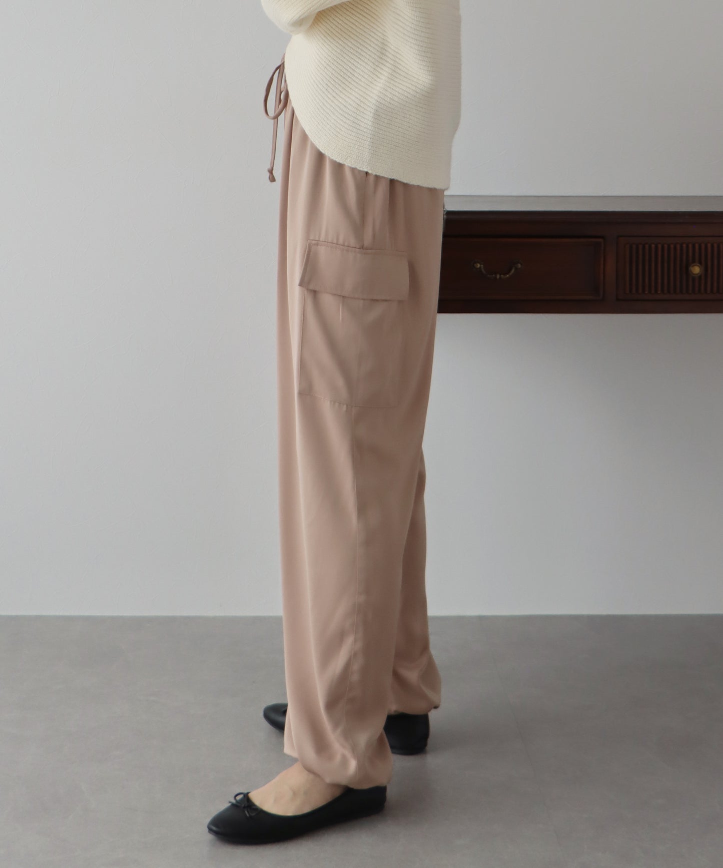 【TIME SALE】サテンカーゴパンツ